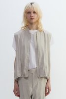 【プレインピープル/PLAIN PEOPLE】のリネンレーヨンストレッチブルゾンジレ 人気、トレンドファッション・服の通販 founy(ファニー) ファッション Fashion レディースファッション Fashion for Women アウター Coat / Outerwear Collection レディースジャケット・軽アウター Jackets ブルゾンジャケット・スポーティアウター Blouson Jackets おすすめ Recommended / Our Picks ギャザー Gathered, Ruffled ジャケット Jacket, Outerwear セットアップ Set-Up, Coordinated Outfit ドレス Dress, One-Piece ブルゾン Blouson, Bomber Jacket ベスト Vest, Waistcoat 再入荷 Restock / Back in Stock |ID:prp329100004588560