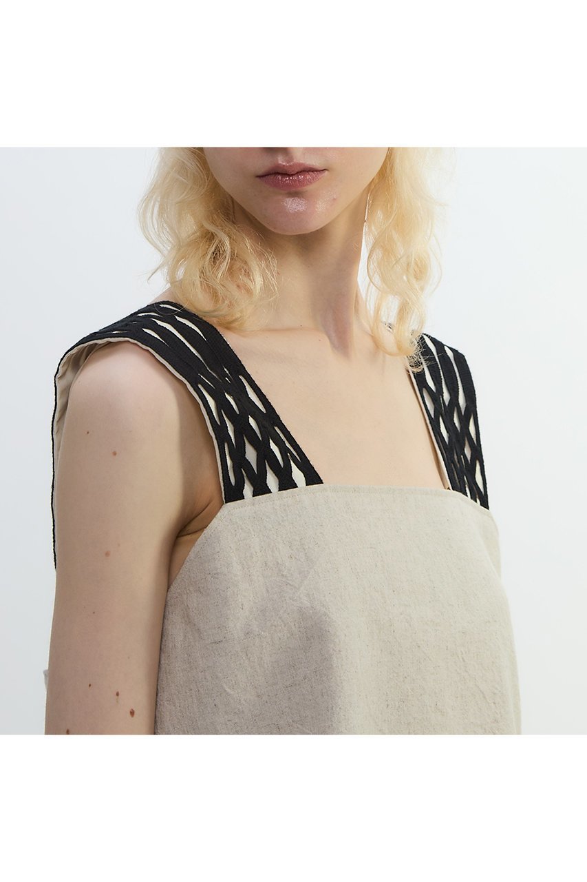 【プレインピープル/PLAIN PEOPLE】のコットンリネンラミーキャンバスキャミソールトップス 人気、トレンドファッション・服の通販 founy(ファニー) 　ファッション　Fashion　レディースファッション　Ladies' Fashion Online　トップス・カットソー　Tops/Tshirt　キャミソール / ノースリーブ　No Sleeves　シャツ/ブラウス　Shirts/Blouses　おすすめ　Recommend　キャンバス　Canvas　クロップド　Cropped　ノースリーブ　No Sleeve　ボトム　Bottom　夏　Summer　NEW・新作・新着・新入荷　New Arrivals　other-5|ID: prp329100004588562 ipo3291000000032549511