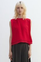 【プレインピープル/PLAIN PEOPLE】のナチュラルリネンガーゼノースリーブブラウス 人気、トレンドファッション・服の通販 founy(ファニー) ファッション Fashion レディースファッション Fashion for Women トップス・カットソー Cut & Sew Tops キャミソール&ノースリーブ Camisoles & Sleeveless Tops シャツ・ブラウス・オフィスカジュアル Elegant Blouses & Button-Ups おすすめ Recommended / Our Picks セットアップ Set-Up, Coordinated Outfit ノースリーブ Sleeveless, No-Sleeve リネン Linen, Linen Fabric 夏 Summer thumbnail レッド|ID: prp329100004588564 ipo3291000000036387471