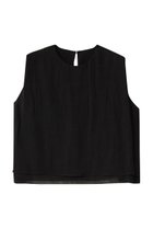 【プレインピープル/PLAIN PEOPLE】のナチュラルリネンガーゼノースリーブブラウス 人気、トレンドファッション・服の通販 founy(ファニー) ファッション Fashion レディースファッション Fashion for Women トップス・カットソー Cut & Sew Tops キャミソール&ノースリーブ Camisoles & Sleeveless Tops シャツ・ブラウス・オフィスカジュアル Elegant Blouses & Button-Ups おすすめ Recommended / Our Picks セットアップ Set-Up, Coordinated Outfit ノースリーブ Sleeveless, No-Sleeve リネン Linen, Linen Fabric 夏 Summer thumbnail ブラック|ID: prp329100004588564 ipo3291000000036387473