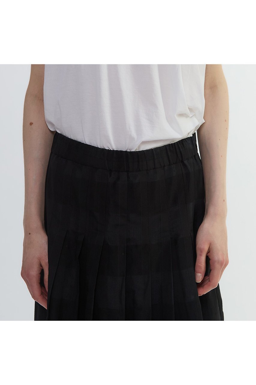 【プレインピープル/PLAIN PEOPLE】のコードチェックワッシャーセミフレアスカート 人気、トレンドファッション・服の通販 founy(ファニー) 　ファッション　Fashion　レディースファッション　Ladies' Fashion Online　スカート　Skirt　Aライン/フレアスカート　Flared A-Line Skirts　ロングスカート　Long Skirt　シルク　Silk　シンプル　Simple　チェック　Check　ロング　Long　NEW・新作・新着・新入荷　New Arrivals　other-5|ID: prp329100004588567 ipo3291000000032549548
