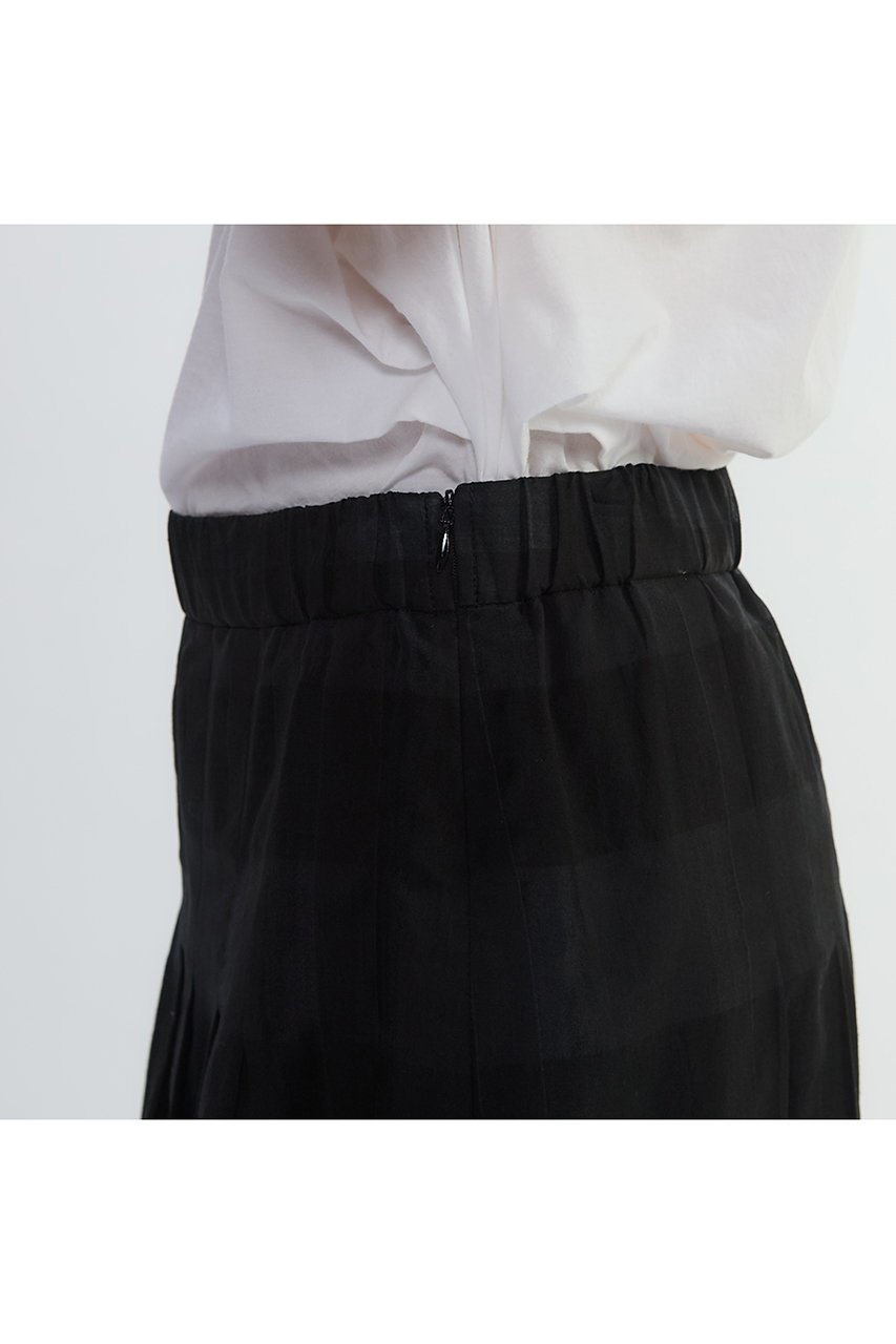 【プレインピープル/PLAIN PEOPLE】のコードチェックワッシャーセミフレアスカート 人気、トレンドファッション・服の通販 founy(ファニー) 　ファッション　Fashion　レディースファッション　Ladies' Fashion Online　スカート　Skirt　Aライン/フレアスカート　Flared A-Line Skirts　ロングスカート　Long Skirt　シルク　Silk　シンプル　Simple　チェック　Check　ロング　Long　NEW・新作・新着・新入荷　New Arrivals　other-7|ID: prp329100004588567 ipo3291000000032549550