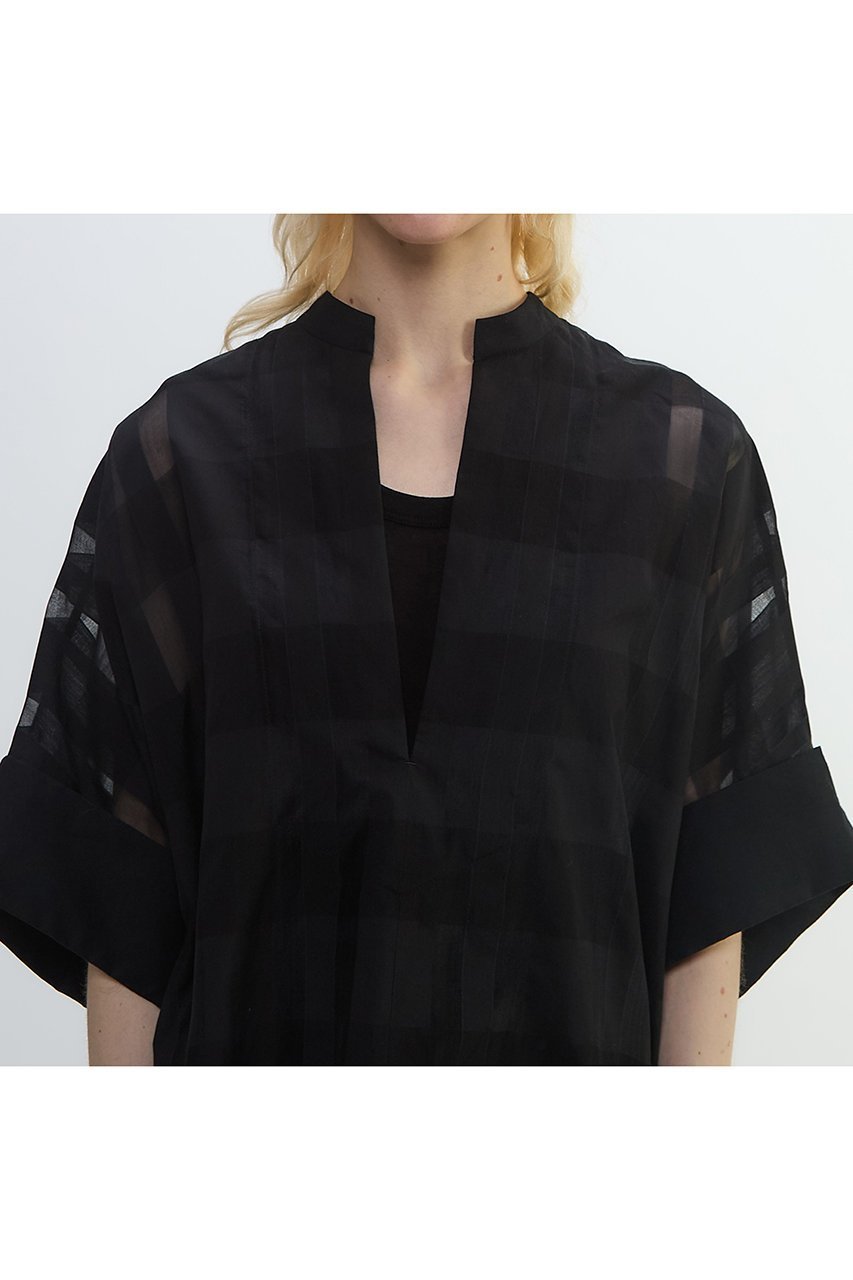 【プレインピープル/PLAIN PEOPLE】のコードチェックワッシャーチュニック 人気、トレンドファッション・服の通販 founy(ファニー) 　ファッション　Fashion　レディースファッション　Ladies' Fashion Online　ワンピース　Dress　チュニック　Tunic　おすすめ　Recommend　シルク　Silk　チェック　Check　チュニック　Tunic　NEW・新作・新着・新入荷　New Arrivals　other-5|ID: prp329100004588568 ipo3291000000032549556