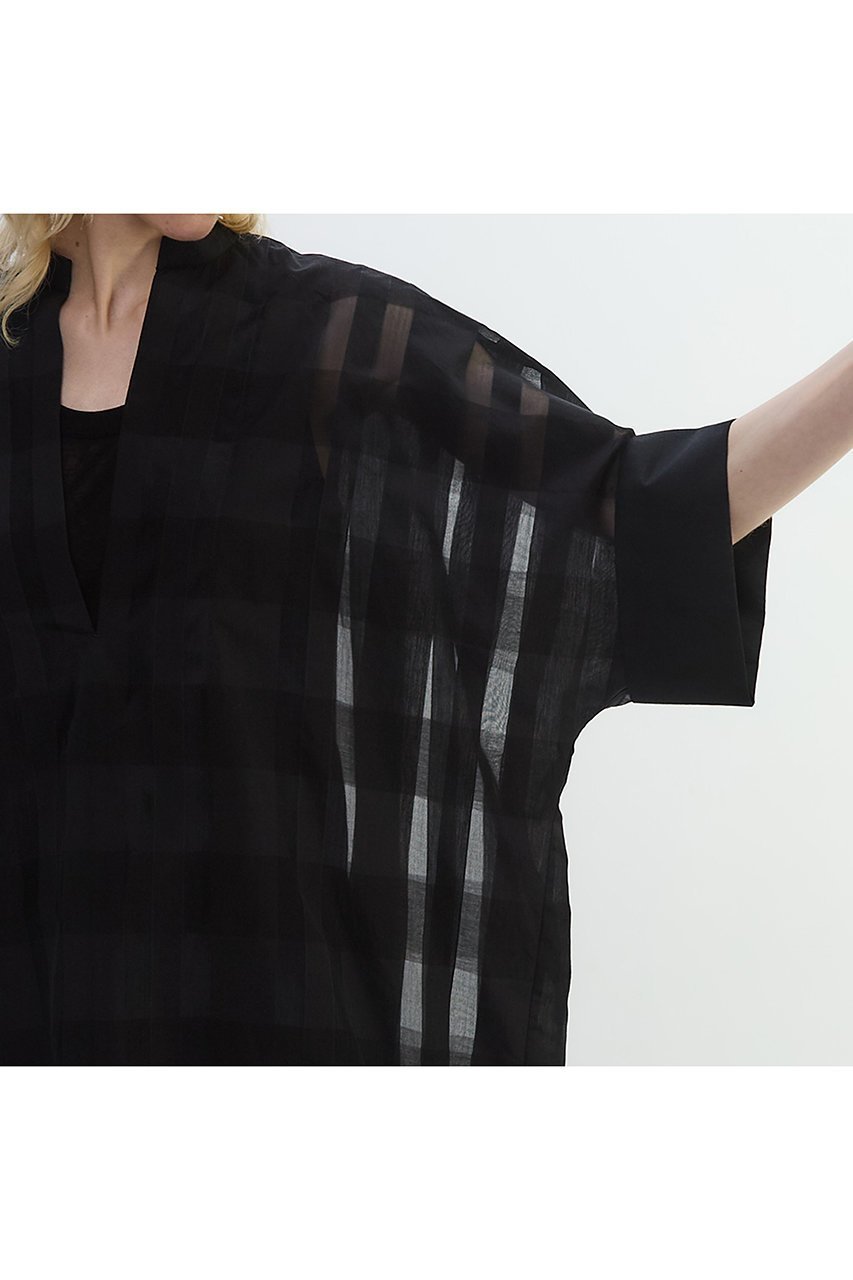 【プレインピープル/PLAIN PEOPLE】のコードチェックワッシャーチュニック 人気、トレンドファッション・服の通販 founy(ファニー) 　ファッション　Fashion　レディースファッション　Ladies' Fashion Online　ワンピース　Dress　チュニック　Tunic　おすすめ　Recommend　シルク　Silk　チェック　Check　チュニック　Tunic　NEW・新作・新着・新入荷　New Arrivals　other-6|ID: prp329100004588568 ipo3291000000032549557