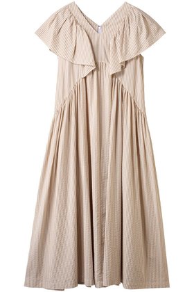 【ハウス オブ ロータス/HOUSE OF LOTUS】 ストライプフリルスリーブワンピース人気、トレンドファッション・服の通販 founy(ファニー) ファッション Fashion レディースファッション Ladies' Fashion Online ワンピース Dress チュニック Tunic 2025年 2025 おすすめ Recommend サンダル Sandals ストライプ Stripe スリーブ Sleeve チュニック Tunic デコルテ Decolletage フェミニン Feminine フラット Flat フリル Frills ロング Long A/W・秋冬 Aw・Autumn/Winter・Fw・Fall-Winter |ID:prp329100004588569