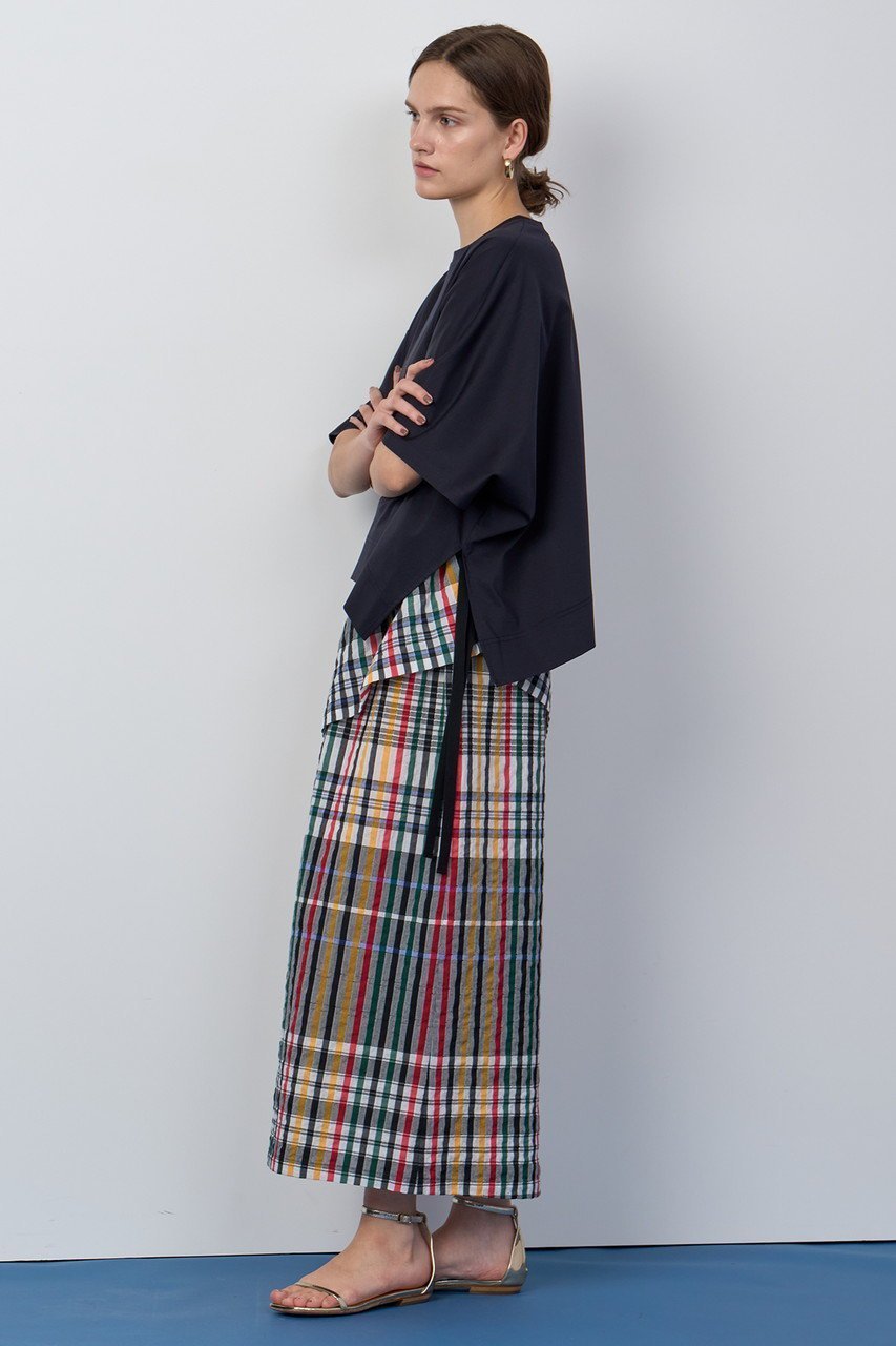 【ハウス オブ ロータス/HOUSE OF LOTUS】のランダムチェックスカート 人気、トレンドファッション・服の通販 founy(ファニー) 　ファッション　Fashion　レディースファッション　Fashion for Women　スカート　Skirts　ロングスカート　Long Skirts / Maxi & Midi Skirts　2025年　2025　2025-2026秋冬・A/W　Autumn/Winter 2025–26 AW25–26　アシンメトリー　Asymmetrical Style　カットソー　Cut and Sewn Top　シンプル　Simple, Minimal　チェック　Check, Plaid, Tartan　リボン　Ribbon, Bow　ロング　Long, Long-Length　再入荷　Restock / Back in Stock　A/W・秋冬　Autumn/Winter　other-6|ID: prp329100004588571 ipo3291000000032631563