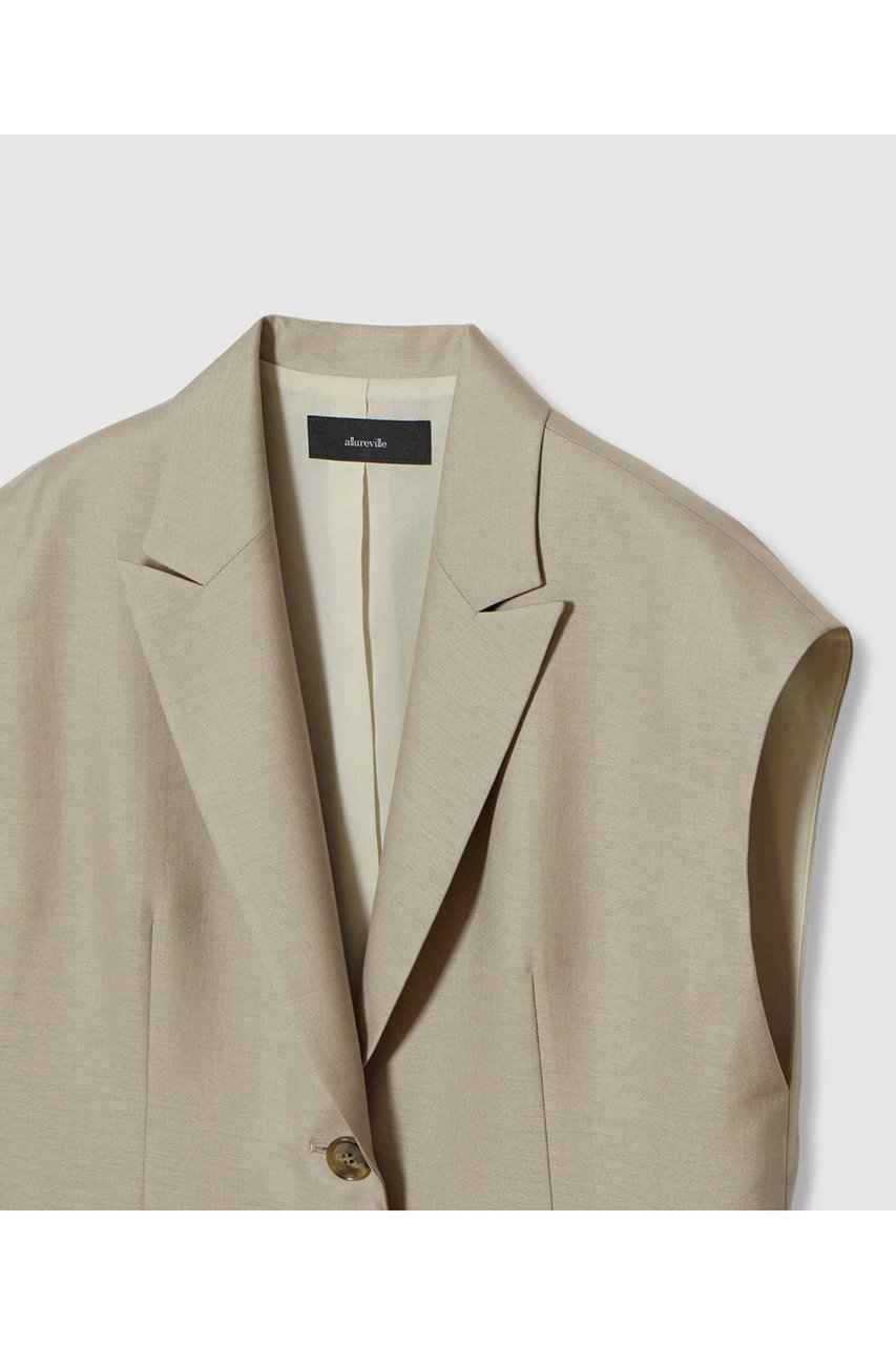【アルアバイル/allureville】のエアリービエラテーラードジレ 人気、トレンドファッション・服の通販 founy(ファニー) 　ファッション　Fashion　レディースファッション　Ladies' Fashion Online　アウター　Coat Outerwear　ジャケット　Jackets　ジャケット　Jacket　ベスト　Vest　リラックス　Relax　夏　Summer　NEW・新作・新着・新入荷　New Arrivals　other-3|ID: prp329100004588573 ipo3291000000032549583
