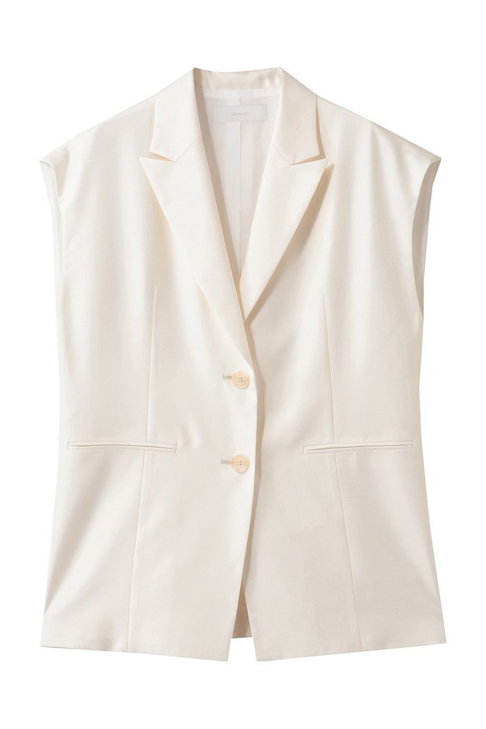 【アルアバイル/allureville】のエアリービエラテーラードジレ インテリア・キッズ・メンズ・レディースファッション・服の通販 founy(ファニー) https://founy.com/ ファッション Fashion レディースファッション Fashion for Women アウター Coat / Outerwear Collection レディースジャケット・軽アウター Jackets ジャケット Jacket, Outerwear ベスト Vest, Waistcoat リラックス Relax, Relaxed Fit 夏 Summer |ID: prp329100004588573 ipo3291000000035790795