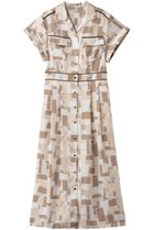 【アルアバイル/allureville】のジオメトリックSAFARIドレス ベージュ|ID:prp329100004588576