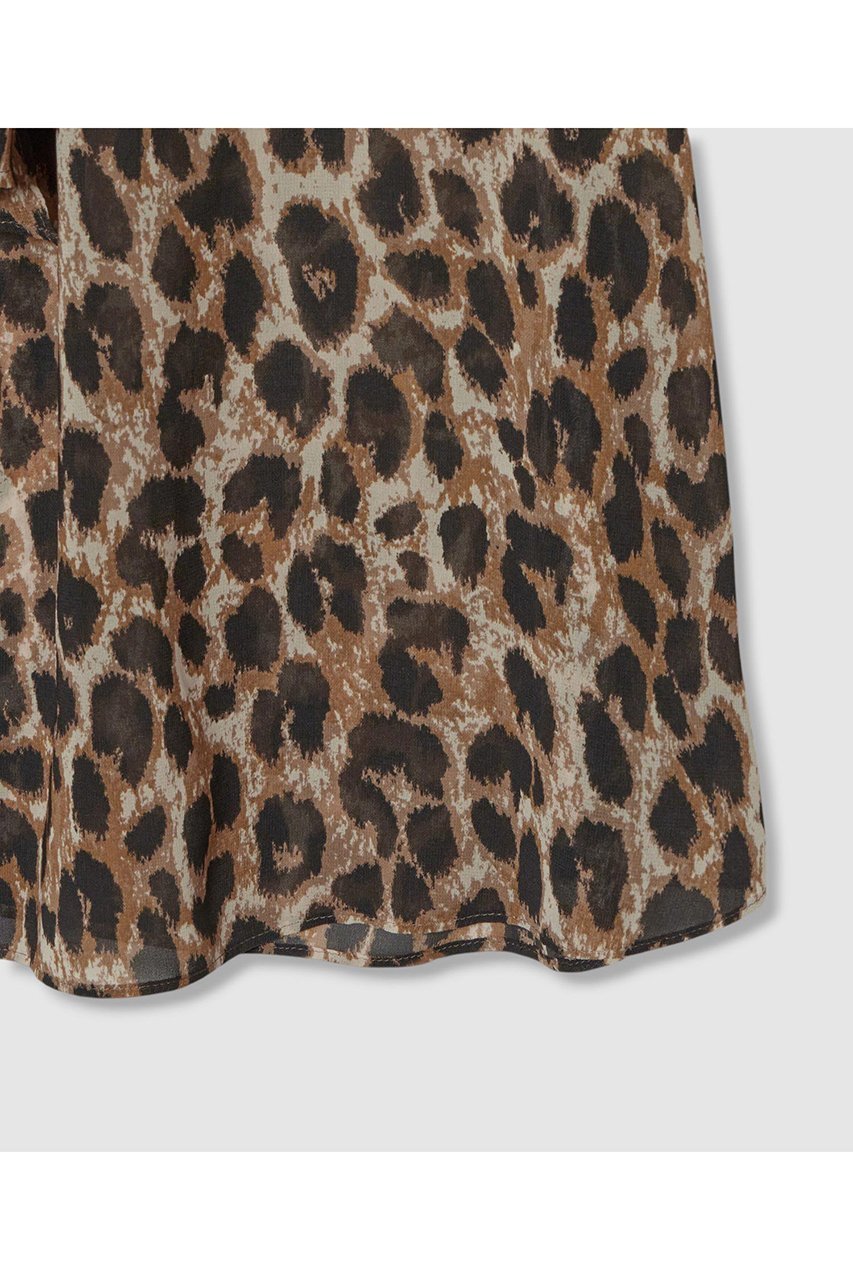 【アルアバイル/allureville】のレオパードプリントボウブラウス 人気、トレンドファッション・服の通販 founy(ファニー) 　ファッション　Fashion　レディースファッション　Fashion for Women　トップス・カットソー　Cut & Sew Tops　キャミソール&ノースリーブ　Camisoles & Sleeveless Tops　シャツ・ブラウス・オフィスカジュアル　Elegant Blouses & Button-Ups　カーゴパンツ　Cargo Pants, Utility Pants　ジーンズ　Jeans, Denim Pants　ノースリーブ　Sleeveless, No-Sleeve　フェミニン　Feminine, Girly　フレア　Flare, Flared　ボトム　Bottoms, Lower Wear　レオパード　Leopard, Animal Print　other-5|ID: prp329100004588578 ipo3291000000035401674