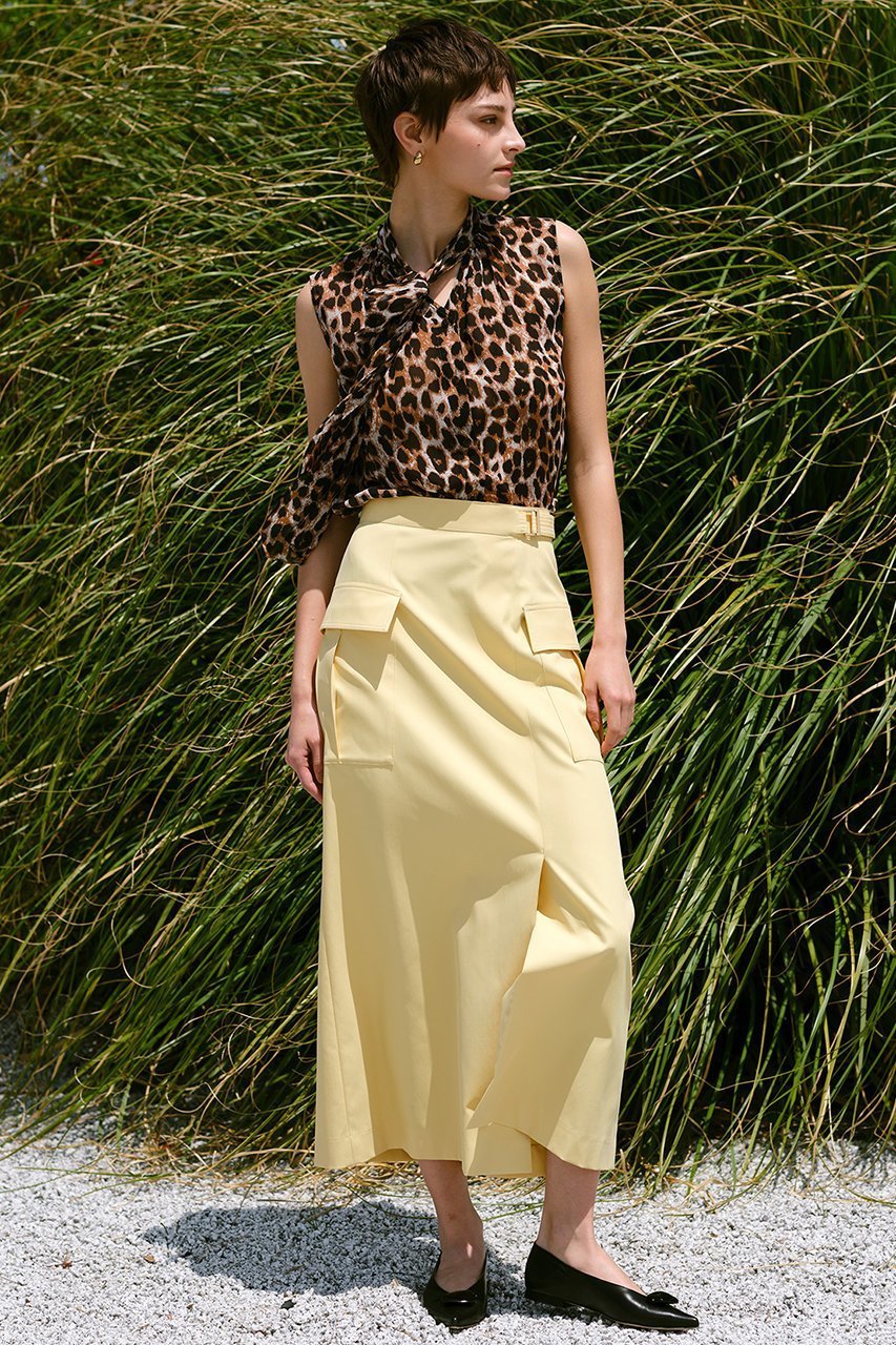 【アルアバイル/allureville】のレオパードプリントボウブラウス 人気、トレンドファッション・服の通販 founy(ファニー) 　ファッション　Fashion　レディースファッション　Fashion for Women　トップス・カットソー　Cut & Sew Tops　キャミソール&ノースリーブ　Camisoles & Sleeveless Tops　シャツ・ブラウス・オフィスカジュアル　Elegant Blouses & Button-Ups　カーゴパンツ　Cargo Pants, Utility Pants　ジーンズ　Jeans, Denim Pants　ノースリーブ　Sleeveless, No-Sleeve　フェミニン　Feminine, Girly　フレア　Flare, Flared　ボトム　Bottoms, Lower Wear　レオパード　Leopard, Animal Print　other-6|ID: prp329100004588578 ipo3291000000035401675