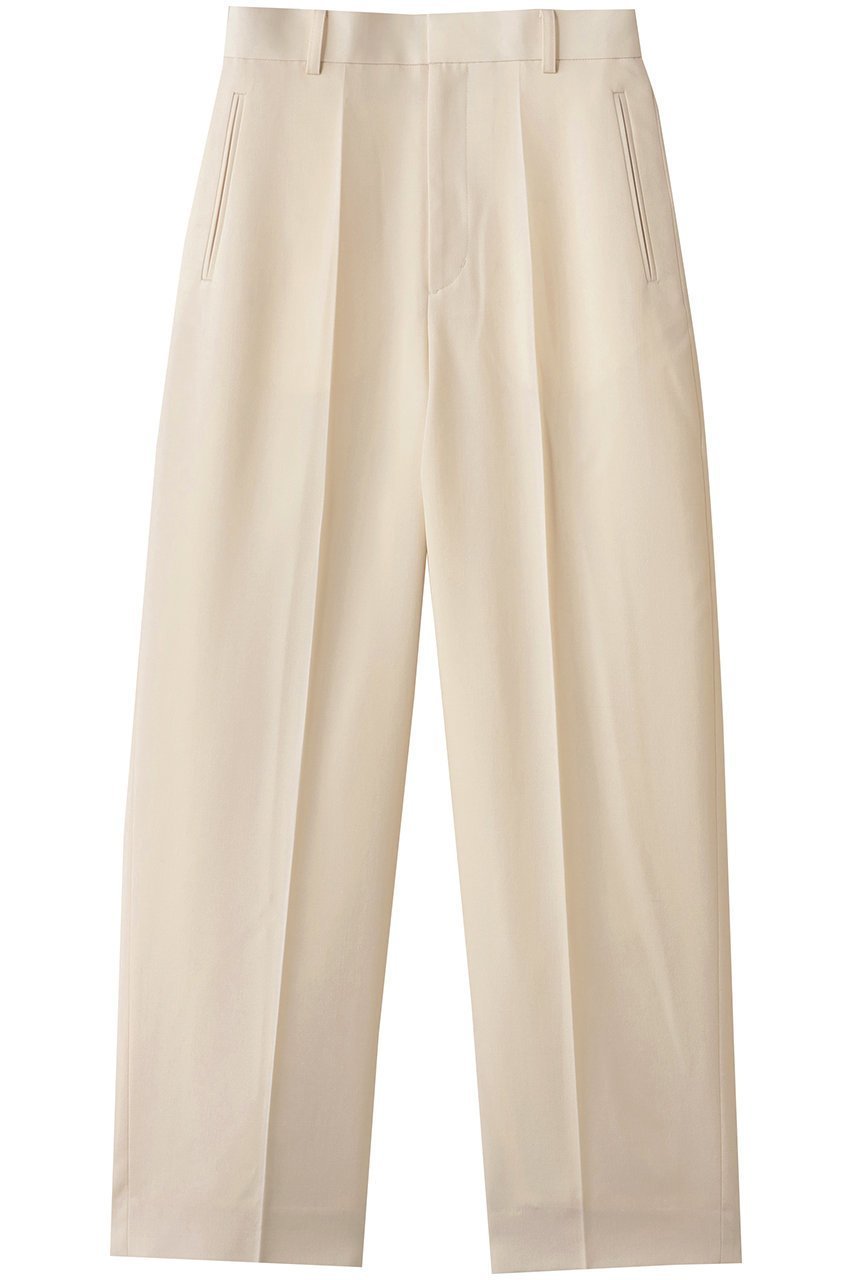 【アルアバイル/allureville】のドライウールカーブライントラウザー インテリア・キッズ・メンズ・レディースファッション・服の通販 founy(ファニー) 　ファッション　Fashion　レディースファッション　Fashion for Women　パンツ　Pants & Trousers　センター　Center, Center Line　ポケット　Pocket, Pocket Detail　マニッシュ　Mannish, Boyish　アイボリー|ID: prp329100004588586 ipo3291000000034241817