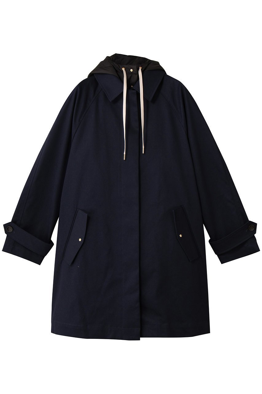 【アルアバイル/allureville】のフードライナーステンコート インテリア・キッズ・メンズ・レディースファッション・服の通販 founy(ファニー) 　ファッション　Fashion　レディースファッション　Fashion for Women　アウター　Coat / Outerwear Collection　コート・ロングコート・ピーコート　Long Coats, Peacoats & More　インナー　Innerwear　クラシック　Classic, Timeless Style　スポーティ　Sporty, Casual Athletic　フェミニン　Feminine, Girly　ベスト　Vest, Waistcoat　ボトム　Bottoms, Lower Wear　ライナー　Liner, Inner Layer　ロング　Long, Long-Length　ネイビー|ID: prp329100004588587 ipo3291000000034091872