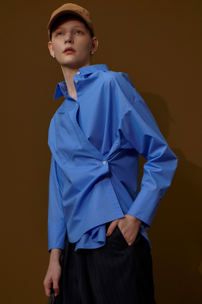 【アルアバイル/allureville】のカシュクール2WAYシャツ 人気、トレンドファッション・服の通販 founy(ファニー) 　ファッション　Fashion　レディースファッション　Ladies' Fashion Online　トップス・カットソー　Tops/Tshirt　シャツ/ブラウス　Shirts/Blouses　おすすめ　Recommend　カシュクール　Cachecoeur　スリーブ　Sleeve　タイトスカート　Tight Skirt　フロント　Front　ベーシック　Basic　ボトム　Bottom　マニッシュ　Mannish　ロング　Long　NEW・新作・新着・新入荷　New Arrivals　秋　Autumn/Fall　other-3|ID: prp329100004588589 ipo3291000000032549787