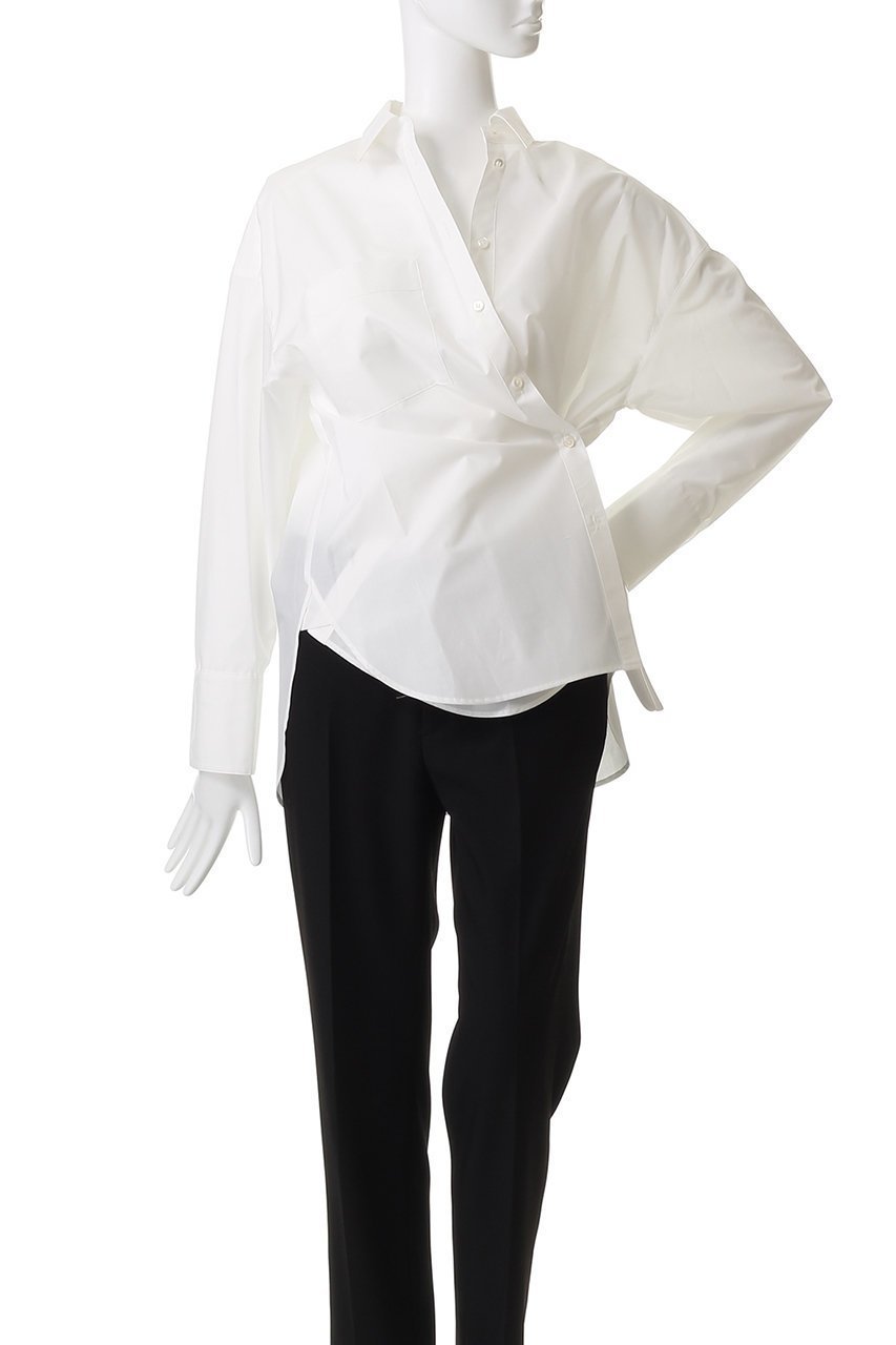 【アルアバイル/allureville】のカシュクール2WAYシャツ 人気、トレンドファッション・服の通販 founy(ファニー) 　ファッション　Fashion　レディースファッション　Fashion for Women　トップス・カットソー　Cut & Sew Tops　シャツ・ブラウス・オフィスカジュアル　Elegant Blouses & Button-Ups　おすすめ　Recommended / Our Picks　カシュクール　Wrap Design　スリーブ　Sleeve, Long Sleeve / Short Sleeve　タイトスカート　Pencil Skirt, Tight Skirt　フロント　Front, Front Design　ベーシック　Basic, Essential　ボトム　Bottoms, Lower Wear　マニッシュ　Mannish, Boyish　ロング　Long, Long-Length　秋　Autumn　other-6|ID: prp329100004588589 ipo3291000000035632782