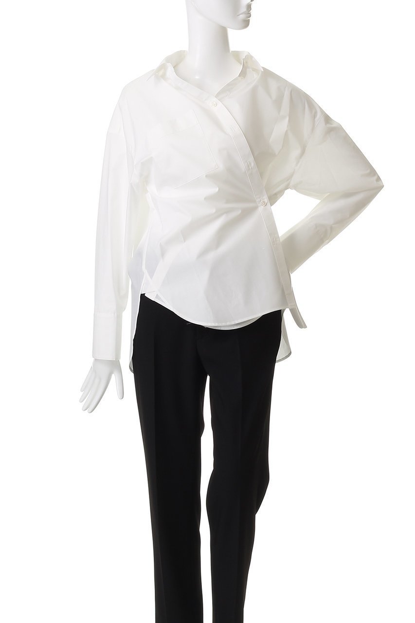 【アルアバイル/allureville】のカシュクール2WAYシャツ 人気、トレンドファッション・服の通販 founy(ファニー) 　ファッション　Fashion　レディースファッション　Fashion for Women　トップス・カットソー　Cut & Sew Tops　シャツ・ブラウス・オフィスカジュアル　Elegant Blouses & Button-Ups　おすすめ　Recommended / Our Picks　カシュクール　Wrap Design　スリーブ　Sleeve, Long Sleeve / Short Sleeve　タイトスカート　Pencil Skirt, Tight Skirt　フロント　Front, Front Design　ベーシック　Basic, Essential　ボトム　Bottoms, Lower Wear　マニッシュ　Mannish, Boyish　ロング　Long, Long-Length　秋　Autumn　other-7|ID: prp329100004588589 ipo3291000000035632783