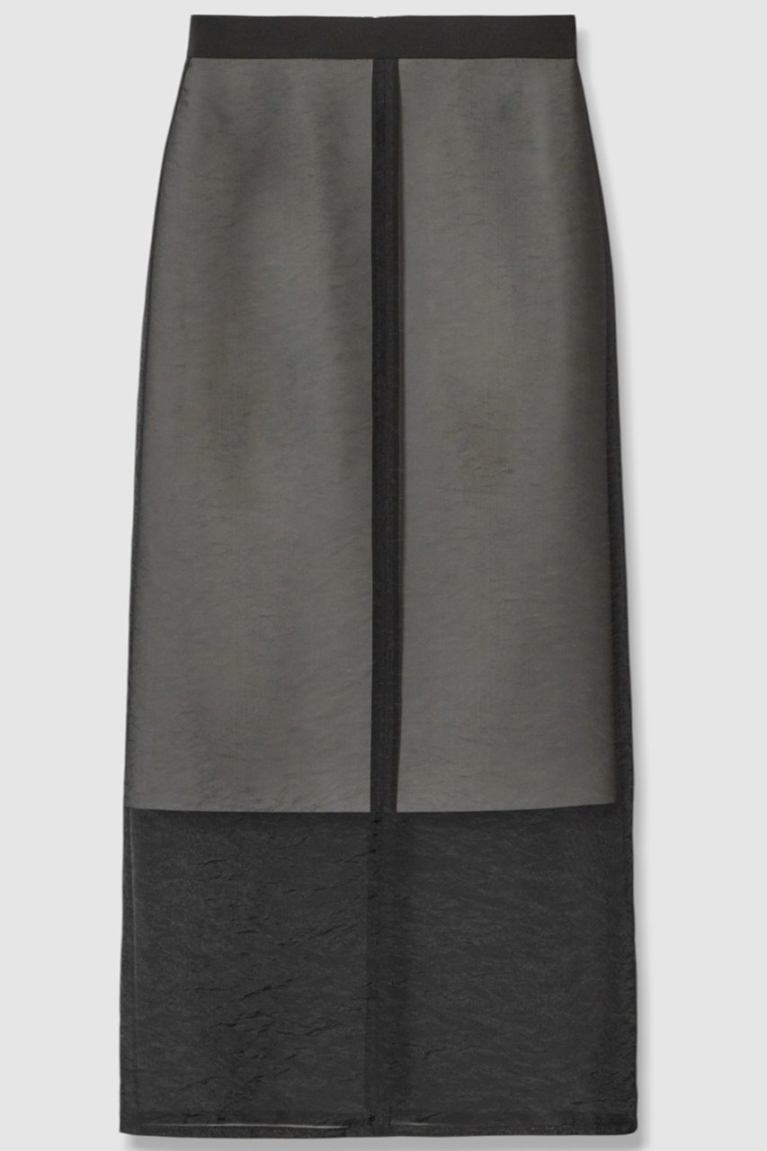 【アルアバイル/allureville】のシアーレイヤードタイトスカート インテリア・キッズ・メンズ・レディースファッション・服の通販 founy(ファニー) 　ファッション　Fashion　レディースファッション　Fashion for Women　スカート　Skirts　ロングスカート　Long Skirts / Maxi & Midi Skirts　グラフィック　Graphic, Graphic Design　シアー　Sheer, See-Through　スウェット / スエット　Sweatshirt, Sweatwear　スポーティ　Sporty, Casual Athletic　タイトスカート　Pencil Skirt, Tight Skirt　トレンド　Trend, Trending Now　パイピング　Piping, Trim Design　ロング　Long, Long-Length　ブラック|ID: prp329100004588591 ipo3291000000035887614