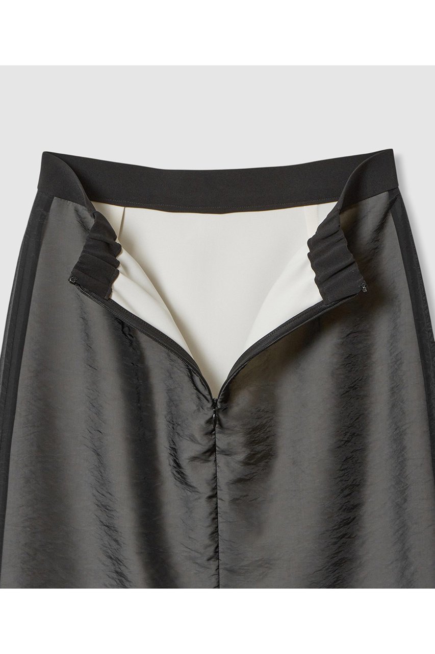 【アルアバイル/allureville】のシアーレイヤードタイトスカート 人気、トレンドファッション・服の通販 founy(ファニー) 　ファッション　Fashion　レディースファッション　Fashion for Women　スカート　Skirts　ロングスカート　Long Skirts / Maxi & Midi Skirts　グラフィック　Graphic, Graphic Design　シアー　Sheer, See-Through　スウェット / スエット　Sweatshirt, Sweatwear　スポーティ　Sporty, Casual Athletic　タイトスカート　Pencil Skirt, Tight Skirt　トレンド　Trend, Trending Now　パイピング　Piping, Trim Design　ロング　Long, Long-Length　other-4|ID: prp329100004588591 ipo3291000000035887618