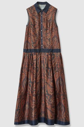 【アルアバイル/allureville】のOFFICINAペイズリープリントワンピース 人気、トレンドファッション・服の通販 founy(ファニー) ファッション Fashion レディースファッション Ladies' Fashion Online ワンピース Dress チュニック Tunic イタリア Italy チュニック Tunic テーラード Tailored デニム Denim トレンド Trend ブルゾン Blouson ロング Long NEW・新作・新着・新入荷 New Arrivals 秋 Autumn/Fall |ID:prp329100004588592