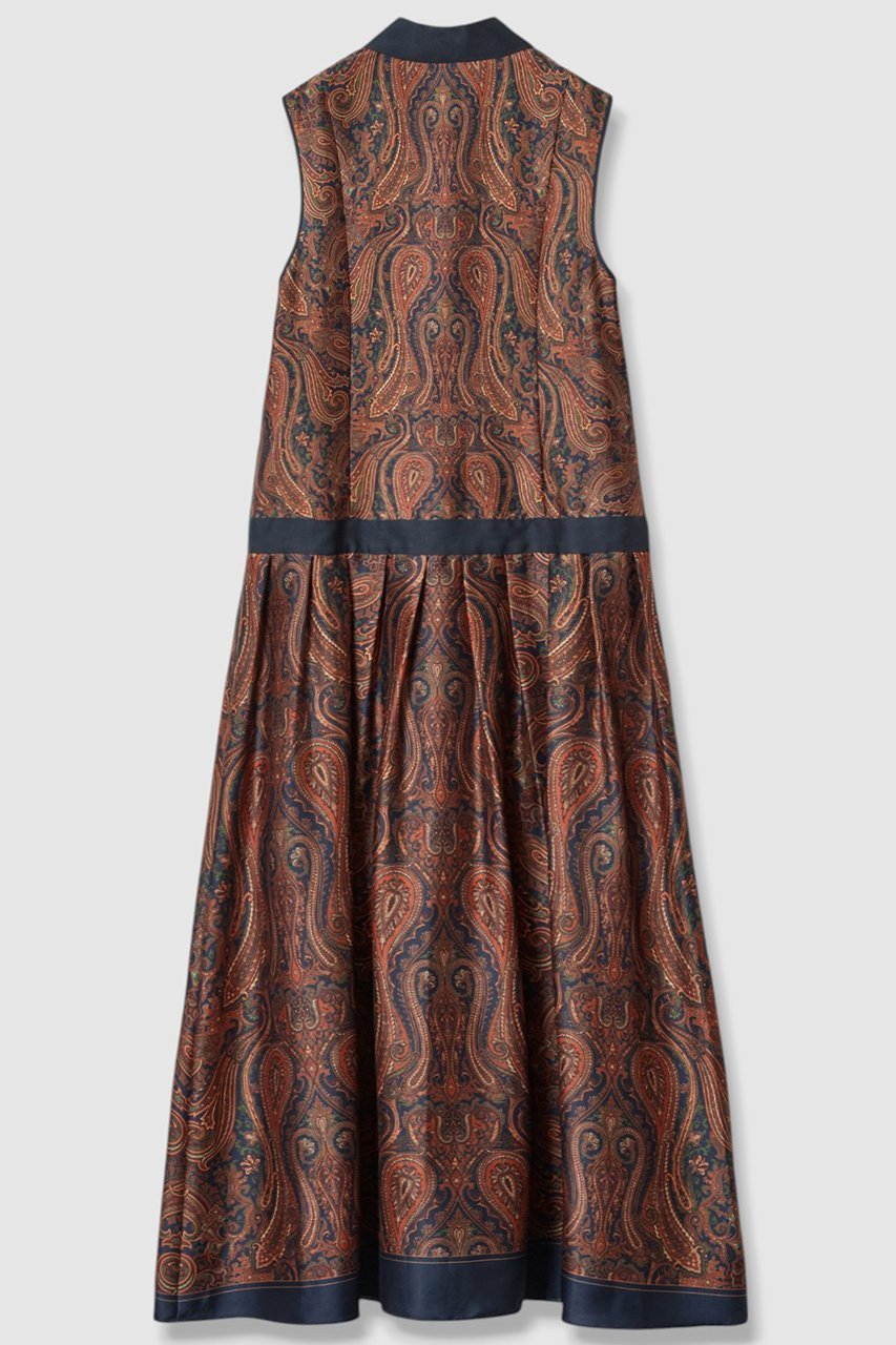 【アルアバイル/allureville】のOFFICINAペイズリープリントワンピース 人気、トレンドファッション・服の通販 founy(ファニー) 　ファッション　Fashion　レディースファッション　Fashion for Women　ワンピース　Dresses　チュニック　Tunic Tops & Dresses　イタリア　Italy　チュニック　Tunic, Long Top　テーラード　Tailored, Tailored Fit　デニム　Denim, Jeans Material　トレンド　Trend, Trending Now　ブルゾン　Blouson, Bomber Jacket　ロング　Long, Long-Length　秋　Autumn　other-2|ID: prp329100004588592 ipo3291000000035451005