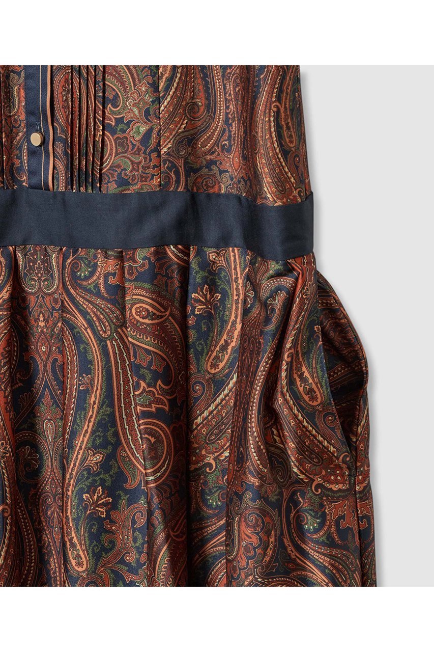 【アルアバイル/allureville】のOFFICINAペイズリープリントワンピース 人気、トレンドファッション・服の通販 founy(ファニー) 　ファッション　Fashion　レディースファッション　Fashion for Women　ワンピース　Dresses　チュニック　Tunic Tops & Dresses　イタリア　Italy　チュニック　Tunic, Long Top　テーラード　Tailored, Tailored Fit　デニム　Denim, Jeans Material　トレンド　Trend, Trending Now　ブルゾン　Blouson, Bomber Jacket　ロング　Long, Long-Length　秋　Autumn　other-4|ID: prp329100004588592 ipo3291000000035451009