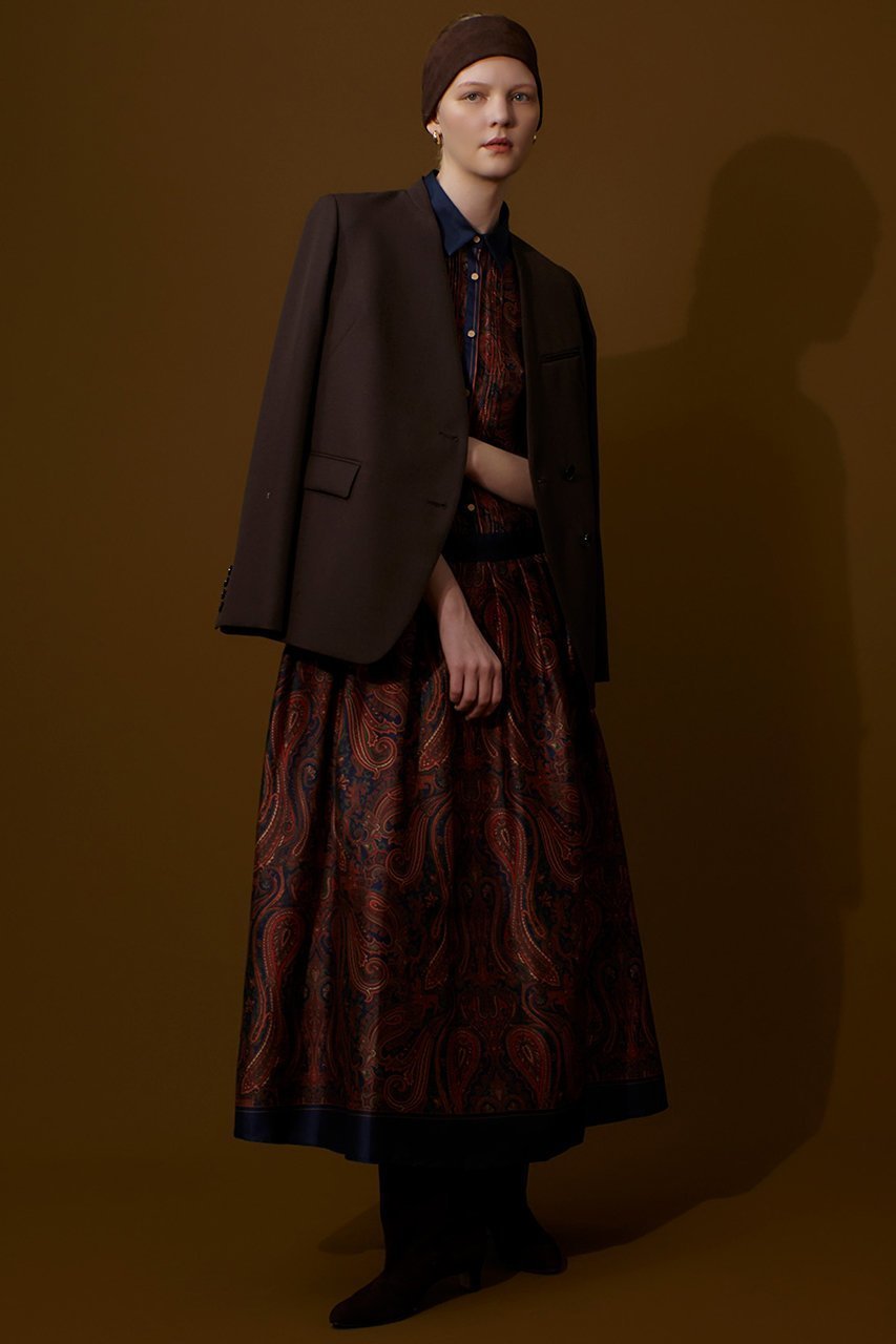 【アルアバイル/allureville】のOFFICINAペイズリープリントワンピース 人気、トレンドファッション・服の通販 founy(ファニー) 　ファッション　Fashion　レディースファッション　Fashion for Women　ワンピース　Dresses　チュニック　Tunic Tops & Dresses　イタリア　Italy　チュニック　Tunic, Long Top　テーラード　Tailored, Tailored Fit　デニム　Denim, Jeans Material　トレンド　Trend, Trending Now　ブルゾン　Blouson, Bomber Jacket　ロング　Long, Long-Length　秋　Autumn　other-8|ID: prp329100004588592 ipo3291000000035451015