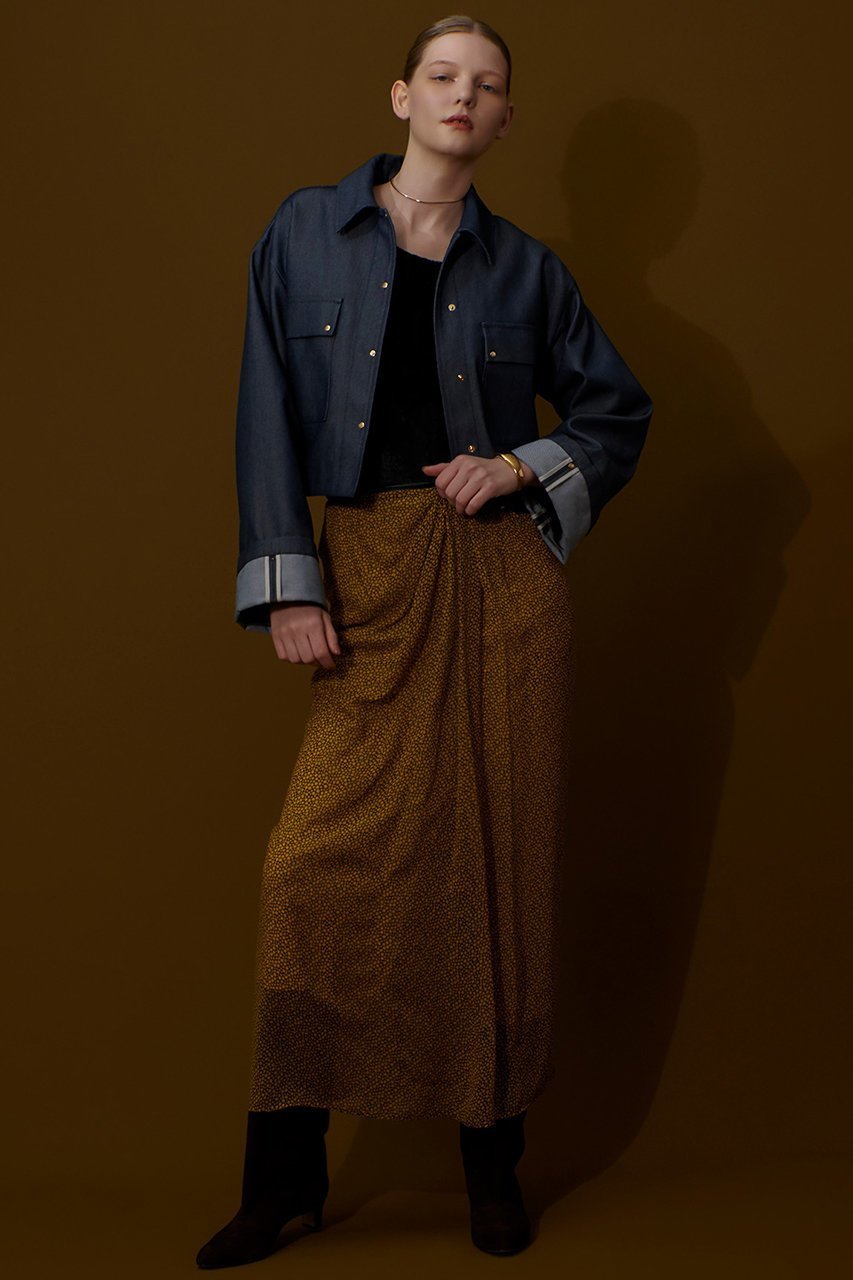 【アルアバイル/allureville】のルミナスプリントドレープスカート 人気、トレンドファッション・服の通販 founy(ファニー) 　ファッション　Fashion　レディースファッション　Fashion for Women　スカート　Skirts　ロングスカート　Long Skirts / Maxi & Midi Skirts　おすすめ　Recommended / Our Picks　アシンメトリー　Asymmetrical Style　イタリア　Italy　ジャケット　Jacket, Outerwear　トレンド　Trend, Trending Now　ドレープ　Drape, Draping Fabric　フェミニン　Feminine, Girly　ロング　Long, Long-Length　別注　Limited Edition, Custom Order　other-6|ID: prp329100004588594 ipo3291000000035661806