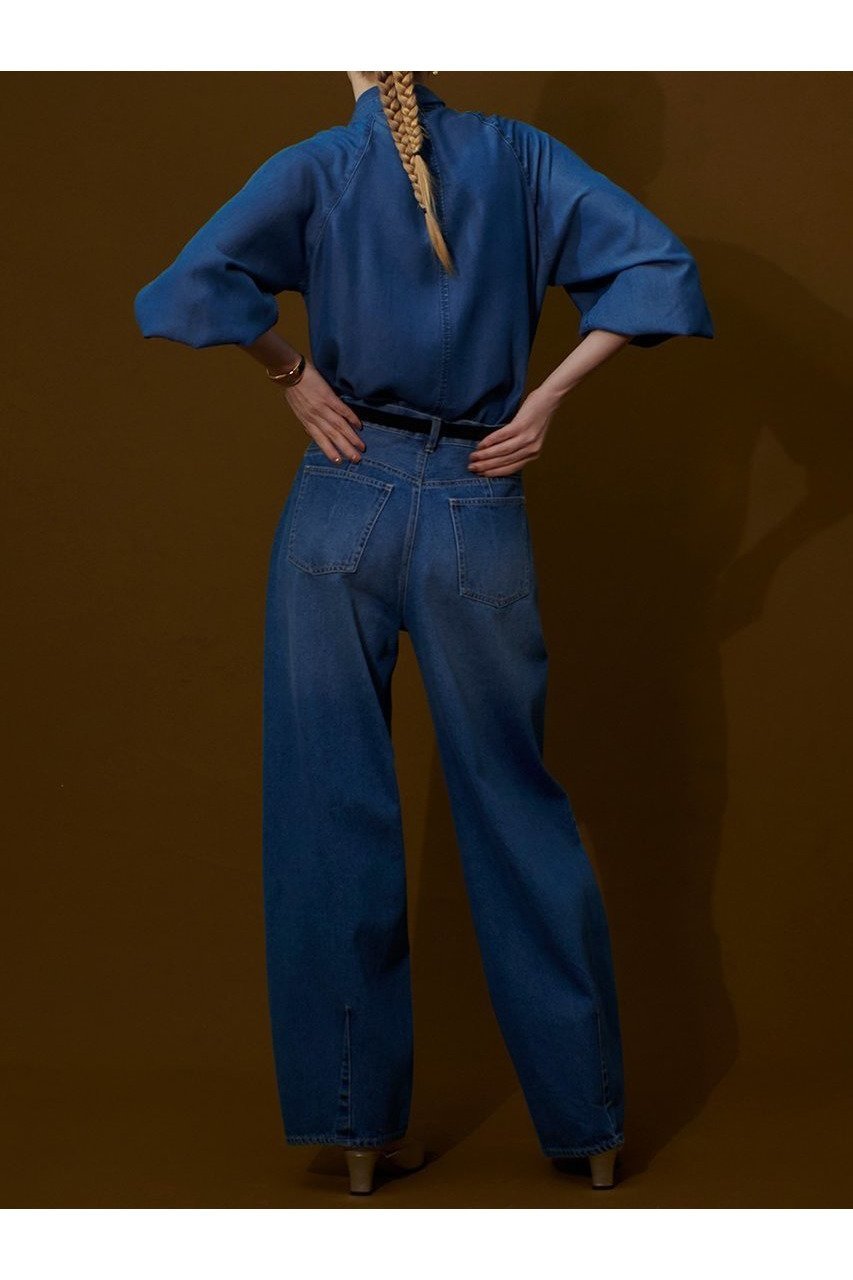 【アルアバイル/allureville】のセミバギーデニムパンツ 人気、トレンドファッション・服の通販 founy(ファニー) 　ファッション　Fashion　レディースファッション　Ladies' Fashion Online　パンツ　Pants　デニムパンツ　Denim Pants　デニム　Denim　ハイライズ　High Rise　ヴィンテージ　Vintage　NEW・新作・新着・新入荷　New Arrivals　other-7|ID: prp329100004588596 ipo3291000000032549845