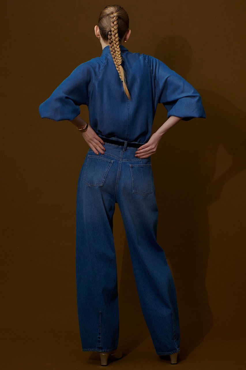 【アルアバイル/allureville】のセミバギーデニムパンツ 人気、トレンドファッション・服の通販 founy(ファニー) 　ファッション　Fashion　レディースファッション　Fashion for Women　パンツ　Pants & Trousers　デニムパンツ・ジーンズ・美脚デニム　Denim Jeans & Pants　デニム　Denim, Jeans Material　ハイライズ　High Rise, High Waist　ヴィンテージ　Vintage Style　other-7|ID: prp329100004588596 ipo3291000000035764525