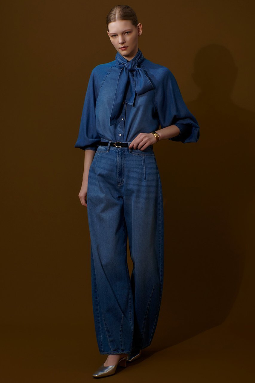 【アルアバイル/allureville】のセミバギーデニムパンツ 人気、トレンドファッション・服の通販 founy(ファニー) 　ファッション　Fashion　レディースファッション　Fashion for Women　パンツ　Pants & Trousers　デニムパンツ・ジーンズ・美脚デニム　Denim Jeans & Pants　デニム　Denim, Jeans Material　ハイライズ　High Rise, High Waist　ヴィンテージ　Vintage Style　other-8|ID: prp329100004588596 ipo3291000000035764526