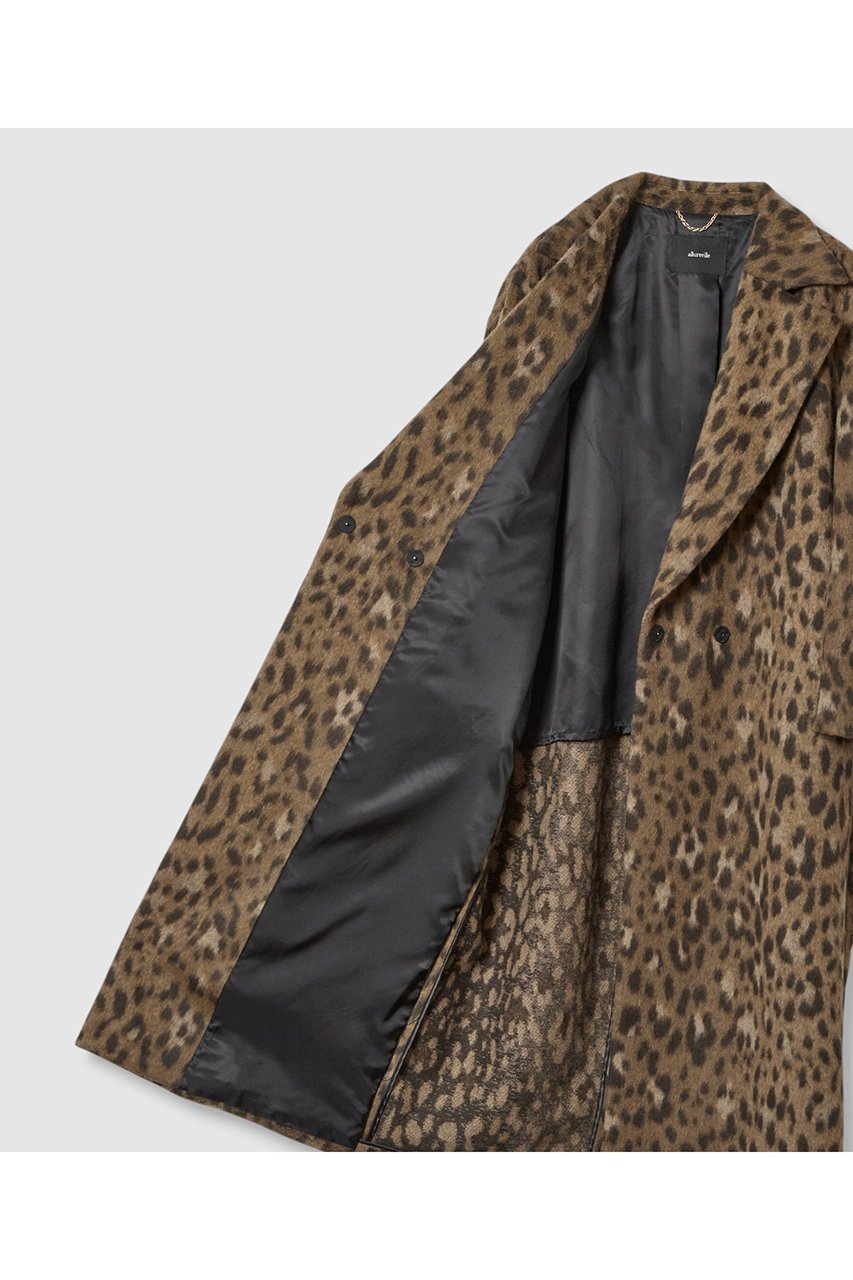 【アルアバイル/allureville】のMILIORレオパードコート 人気、トレンドファッション・服の通販 founy(ファニー) 　ファッション　Fashion　レディースファッション　Ladies' Fashion Online　アウター　Coat Outerwear　コート　Coats　おすすめ　Recommend　シンプル　Simple　セットアップ　Set Up　デニム　Denim　トレンド　Trend　レオパード　Leopard　ロング　Long　NEW・新作・新着・新入荷　New Arrivals　other-5|ID: prp329100004588598 ipo3291000000032549859