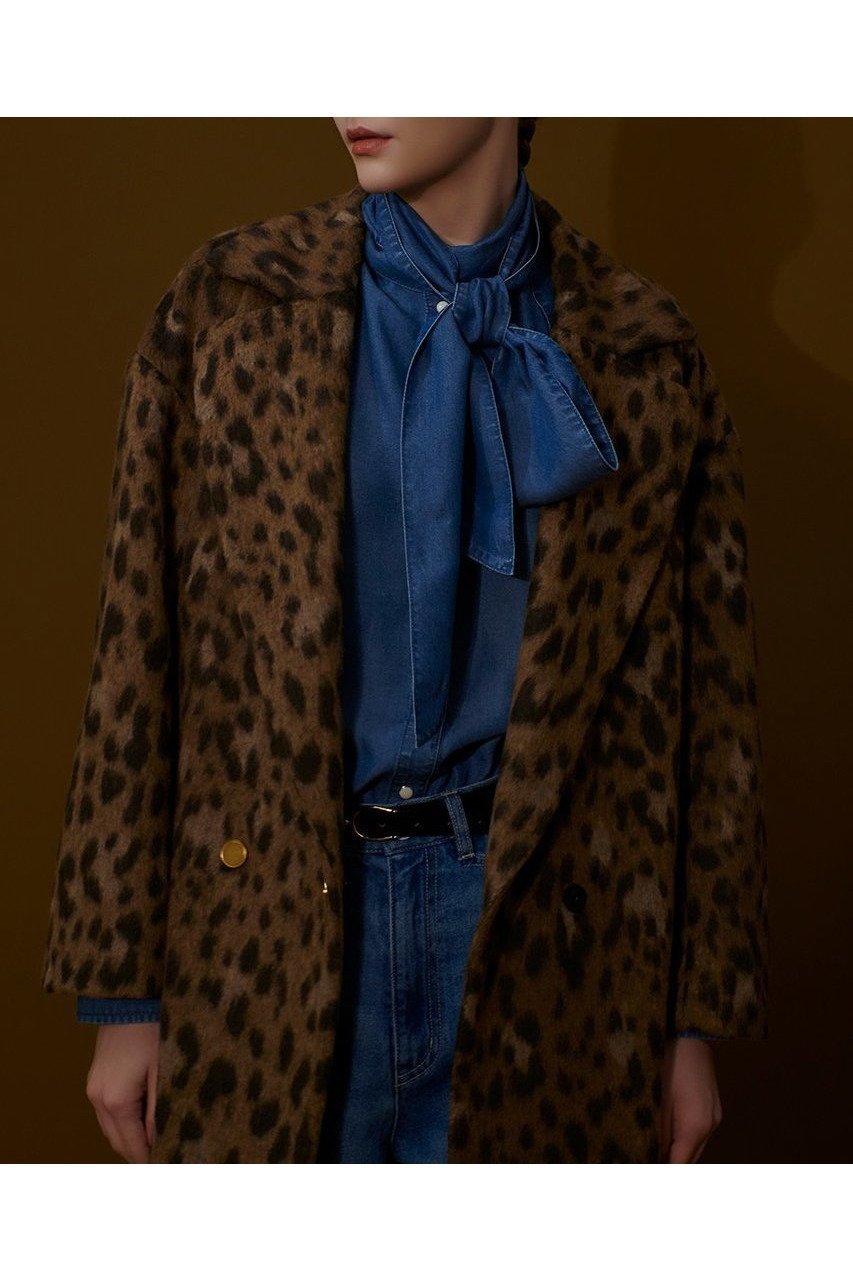 【アルアバイル/allureville】のMILIORレオパードコート 人気、トレンドファッション・服の通販 founy(ファニー) 　ファッション　Fashion　レディースファッション　Ladies' Fashion Online　アウター　Coat Outerwear　コート　Coats　おすすめ　Recommend　シンプル　Simple　セットアップ　Set Up　デニム　Denim　トレンド　Trend　レオパード　Leopard　ロング　Long　NEW・新作・新着・新入荷　New Arrivals　other-8|ID: prp329100004588598 ipo3291000000032549862
