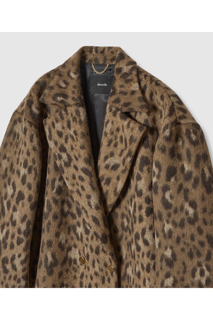 【アルアバイル/allureville】のMILIORレオパードコート 人気、トレンドファッション・服の通販 founy(ファニー) 　ファッション　Fashion　レディースファッション　Fashion for Women　アウター　Coat / Outerwear Collection　コート・ロングコート・ピーコート　Long Coats, Peacoats & More　おすすめ　Recommended / Our Picks　シンプル　Simple, Minimal　セットアップ　Set-Up, Coordinated Outfit　デニム　Denim, Jeans Material　トレンド　Trend, Trending Now　レオパード　Leopard, Animal Print　ロング　Long, Long-Length　other-3|ID: prp329100004588598 ipo3291000000035764542