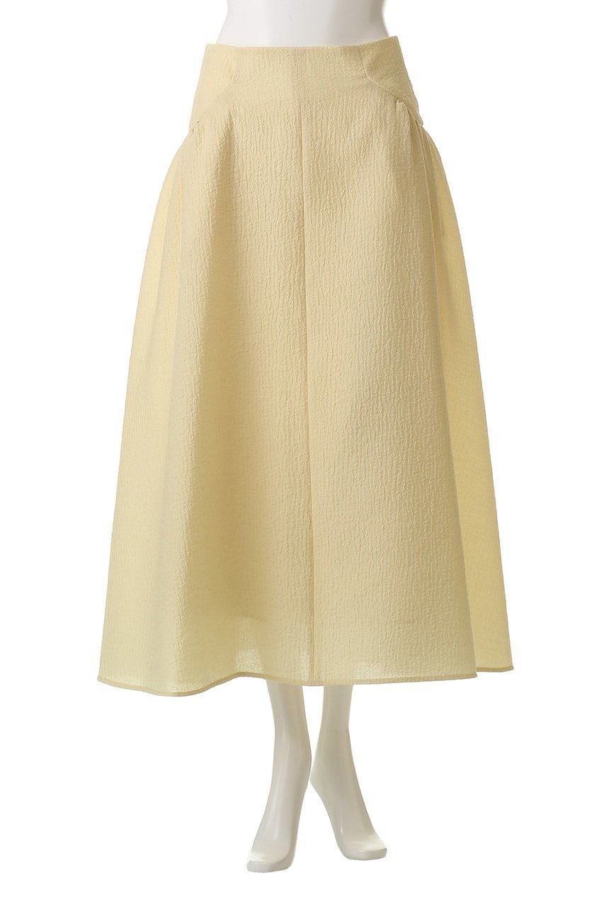 【デザイン ワークス/DESIGN WORKS】のオーガンジージャガードスカート 人気、トレンドファッション・服の通販 founy(ファニー) 　ファッション　Fashion　レディースファッション　Fashion for Women　スカート　Skirts　ロングスカート　Long Skirts / Maxi & Midi Skirts　ギャザー　Gathered, Ruffled　シンプル　Simple, Minimal　ジャカード／ジャガード　Jacquard, Woven Pattern　フォルム　Silhouette, Form　ロング　Long, Long-Length　other-2|ID: prp329100004589597 ipo3291000000032562317