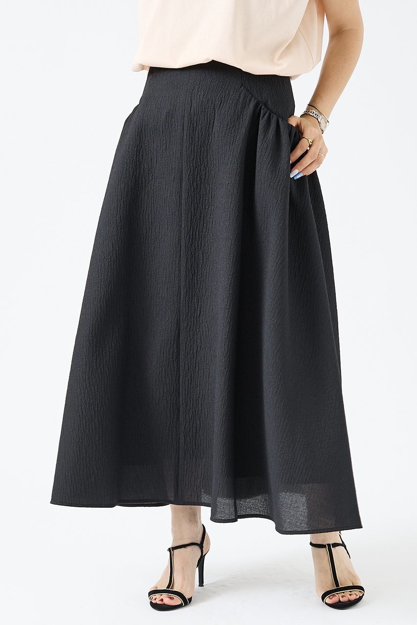 【デザイン ワークス/DESIGN WORKS】のオーガンジージャガードスカート 人気、トレンドファッション・服の通販 founy(ファニー) 　ファッション　Fashion　レディースファッション　Fashion for Women　スカート　Skirts　ロングスカート　Long Skirts / Maxi & Midi Skirts　ギャザー　Gathered, Ruffled　シンプル　Simple, Minimal　ジャカード／ジャガード　Jacquard, Woven Pattern　フォルム　Silhouette, Form　ロング　Long, Long-Length　other-6|ID: prp329100004589597 ipo3291000000032756626