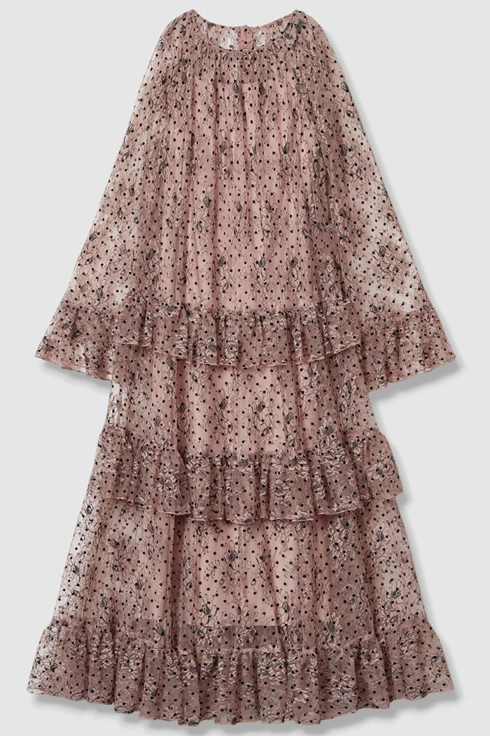 【アルアバイル/allureville】の【Loulou Willoughby】フロッキードットレースワンピース インテリア・キッズ・メンズ・レディースファッション・服の通販 founy(ファニー) https://founy.com/ ファッション Fashion レディースファッション Ladies' Fashion Online ワンピース Dress チュニック Tunic おすすめ Recommend インナー Inner ギャザー Gather チュニック Tunic フェミニン Feminine レース Race ロング Long エレガント 上品 Elegant NEW・新作・新着・新入荷 New Arrivals |ID: prp329100004589617 ipo3291000000032562533