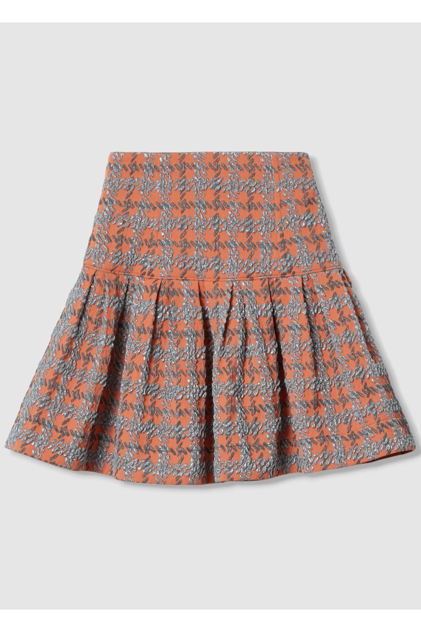 【アルアバイル/allureville】の【Loulou Willoughby】BUCOLタックミニスカート インテリア・キッズ・メンズ・レディースファッション・服の通販 founy(ファニー) 　ファッション　Fashion　レディースファッション　Ladies' Fashion Online　スカート　Skirt　ミニスカート　Mini Skirts　おすすめ　Recommend　オレンジ　Orange　シルバー　Silver　ジャカード　Jacquard　チェック　Check　バランス　Balance　ミニスカート　Mini Skirt　エレガント 上品　Elegant　半袖　Short Sleeve　NEW・新作・新着・新入荷　New Arrivals　ゴールド|ID: prp329100004589618 ipo3291000000032562544