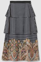【アルアバイル/allureville】の【Loulou Willoughby】ペイズリードットスカート 人気、トレンドファッション・服の通販 founy(ファニー) ファッション Fashion レディースファッション Ladies' Fashion Online スカート Skirt ロングスカート Long Skirt イタリア Italy サテン Satin ティアード Tiered ティアードスカート Tiered Skirt ドット Dot フレア Flare プリント Print ペイズリー Paisley モダン Modern ロング Long NEW・新作・新着・新入荷 New Arrivals |ID:prp329100004589620