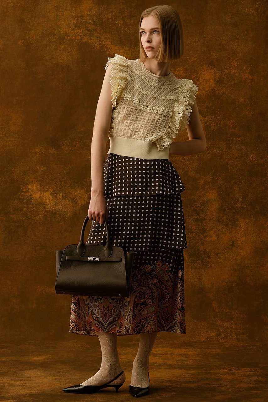 【アルアバイル/allureville】の【Loulou Willoughby】ペイズリードットスカート 人気、トレンドファッション・服の通販 founy(ファニー) ファッション Fashion レディースファッション Fashion for Women スカート Skirts ロングスカート Long Skirts / Maxi & Midi Skirts イタリア Italy サテン Satin, Glossy Fabric ティアード Tiered, Tiered Style ティアードスカート Tiered Skirt, Flounced Skirt ドット Polka Dot, Dot Pattern フレア Flare, Flared プリント Print, Printed Pattern ペイズリー Paisley, Ethnic Pattern モダン Modern, Contemporary ロング Long, Long-Length other-5|ID: prp329100004589620 ipo3291000000035790839