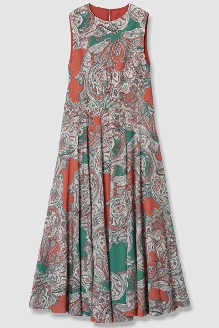 【アルアバイル/allureville】の【Loulou Willoughby】RATTIペイズリーフレアワンピース インテリア・キッズ・メンズ・レディースファッション・服の通販 founy(ファニー) https://founy.com/ ファッション Fashion レディースファッション Fashion for Women ワンピース Dresses チュニック Tunic Tops & Dresses おすすめ Recommended / Our Picks イタリア Italy チュニック Tunic, Long Top トレンド Trend, Trending Now プリント Print, Printed Pattern ペイズリー Paisley, Ethnic Pattern ロング Long, Long-Length |ID: prp329100004589623 ipo3291000000036201714