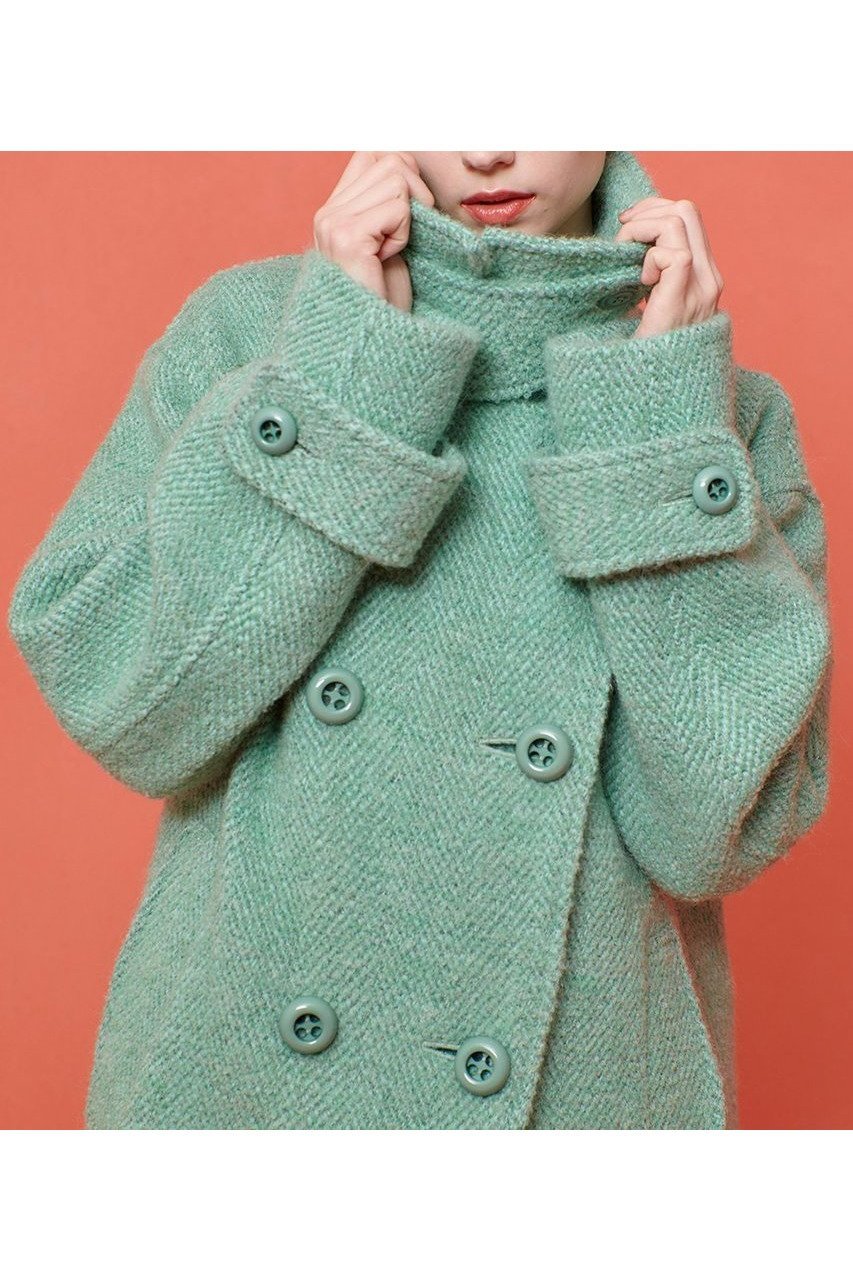 【アルアバイル/allureville】の【Loulou Willoughby】BONOTTOロングコート 人気、トレンドファッション・服の通販 founy(ファニー) 　ファッション　Fashion　レディースファッション　Ladies' Fashion Online　アウター　Coat Outerwear　コート　Coats　カフス　Cuffs　ツイード　Tweed　ヘリンボーン　Herringbone　ロング　Long　人気　Popularity　冬　Winter　NEW・新作・新着・新入荷　New Arrivals　防寒　Cold Protection　other-7|ID: prp329100004589625 ipo3291000000032562610