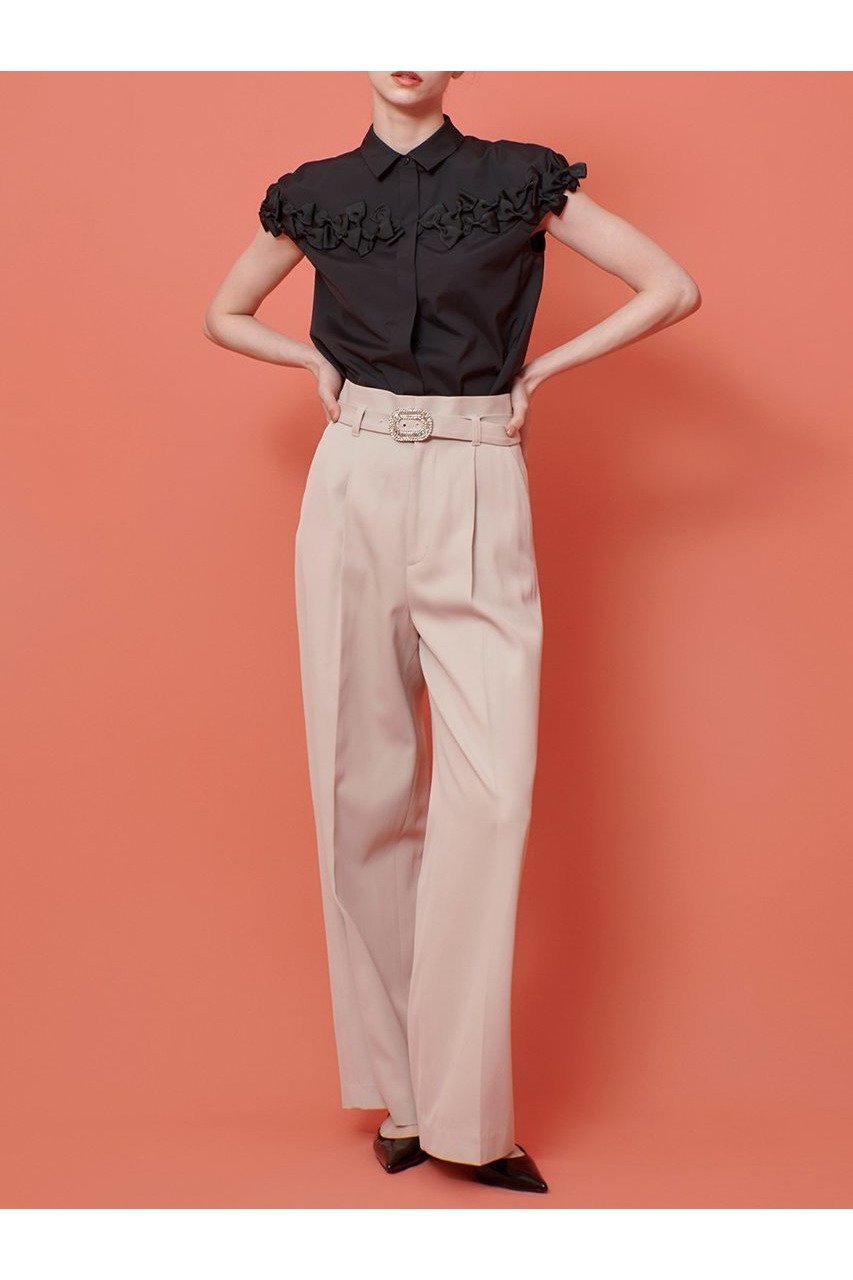 【アルアバイル/allureville】の【Loulou Willoughby】メニーリボンシャツ 人気、トレンドファッション・服の通販 founy(ファニー) 　ファッション　Fashion　レディースファッション　Ladies' Fashion Online　トップス・カットソー　Tops/Tshirt　シャツ/ブラウス　Shirts/Blouses　コンパクト　Compact　ショート　Short　スリーブ　Sleeve　バランス　Balance　フィット　Fit　フェミニン　Feminine　フロント　Front　マニッシュ　Mannish　リボン　Ribbon　NEW・新作・新着・新入荷　New Arrivals　other-5|ID: prp329100004589626 ipo3291000000032562618