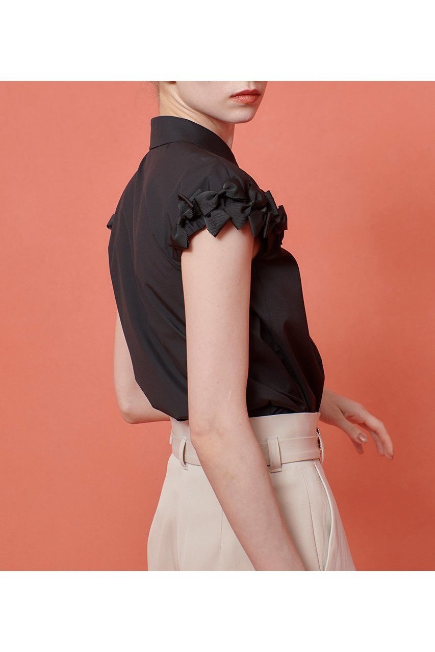 【アルアバイル/allureville】の【Loulou Willoughby】メニーリボンシャツ 人気、トレンドファッション・服の通販 founy(ファニー) 　ファッション　Fashion　レディースファッション　Ladies' Fashion Online　トップス・カットソー　Tops/Tshirt　シャツ/ブラウス　Shirts/Blouses　コンパクト　Compact　ショート　Short　スリーブ　Sleeve　バランス　Balance　フィット　Fit　フェミニン　Feminine　フロント　Front　マニッシュ　Mannish　リボン　Ribbon　NEW・新作・新着・新入荷　New Arrivals　other-7|ID: prp329100004589626 ipo3291000000032562620