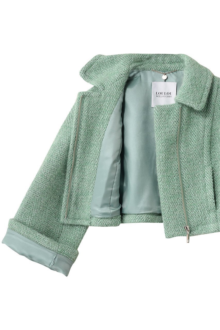 【アルアバイル/allureville】の【Loulou Willoughby】BONOTTOステンカラージャケット 人気、トレンドファッション・服の通販 founy(ファニー) 　ファッション　Fashion　レディースファッション　Fashion for Women　アウター　Coat / Outerwear Collection　レディースジャケット・軽アウター　Jackets　ジャケット　Jacket, Outerwear　スリーブ　Sleeve, Long Sleeve / Short Sleeve　ツイード　Twill, Twill Weave　トレンド　Trend, Trending Now　フロント　Front, Front Design　ポケット　Pocket, Pocket Detail　other-8|ID: prp329100004589627 ipo3291000000032977682