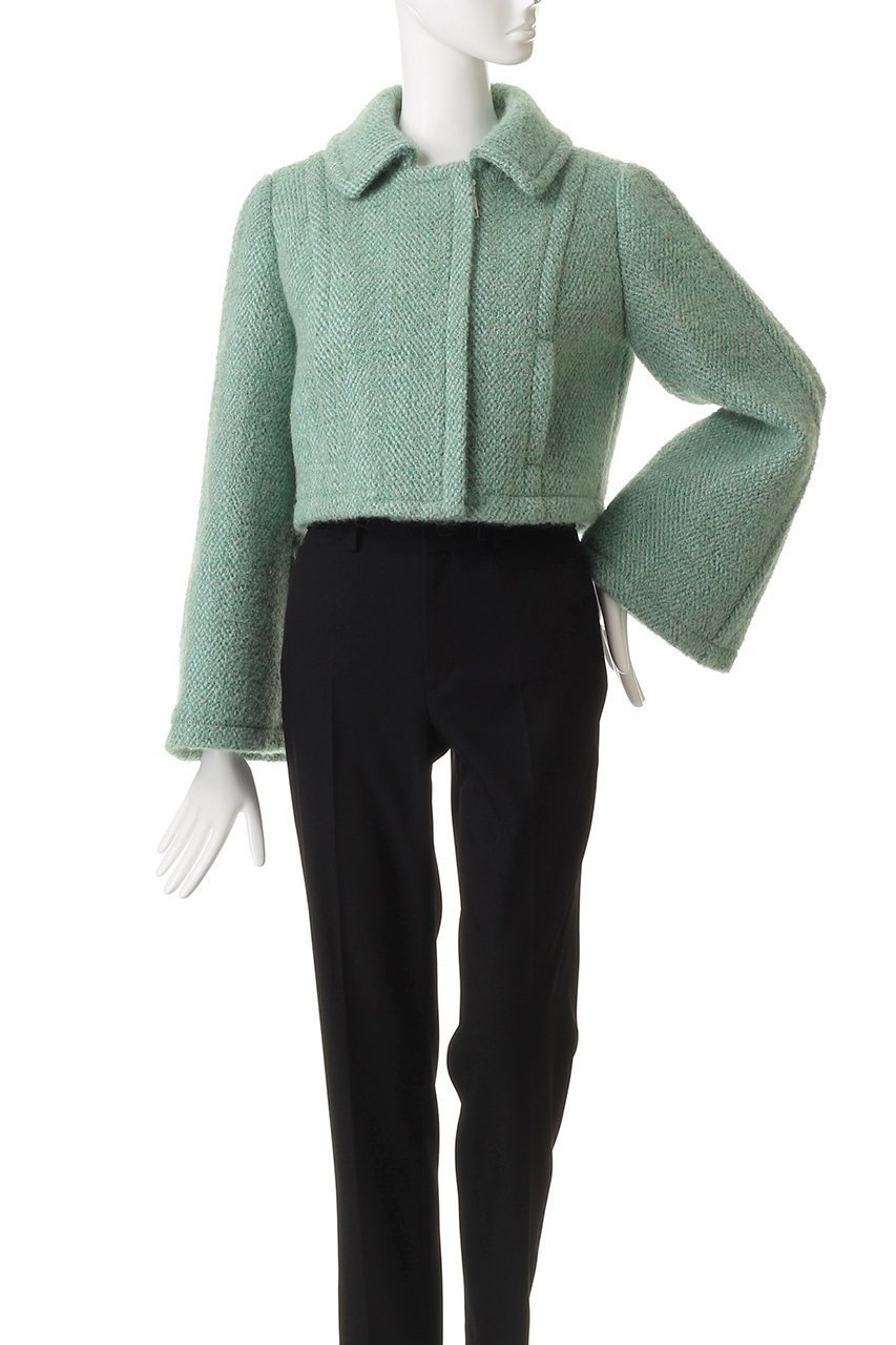 【アルアバイル/allureville】の【Loulou Willoughby】BONOTTOステンカラージャケット 人気、トレンドファッション・服の通販 founy(ファニー) 　ファッション　Fashion　レディースファッション　Fashion for Women　アウター　Coat / Outerwear Collection　レディースジャケット・軽アウター　Jackets　ジャケット　Jacket, Outerwear　スリーブ　Sleeve, Long Sleeve / Short Sleeve　ツイード　Twill, Twill Weave　トレンド　Trend, Trending Now　フロント　Front, Front Design　ポケット　Pocket, Pocket Detail　other-2|ID: prp329100004589627 ipo3291000000035557904