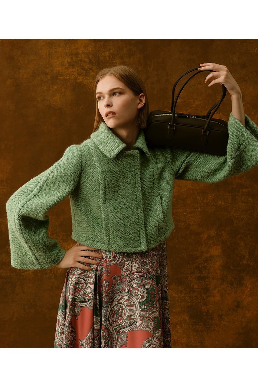 【アルアバイル/allureville】の【Loulou Willoughby】BONOTTOステンカラージャケット 人気、トレンドファッション・服の通販 founy(ファニー) 　ファッション　Fashion　レディースファッション　Fashion for Women　アウター　Coat / Outerwear Collection　レディースジャケット・軽アウター　Jackets　ジャケット　Jacket, Outerwear　スリーブ　Sleeve, Long Sleeve / Short Sleeve　ツイード　Twill, Twill Weave　トレンド　Trend, Trending Now　フロント　Front, Front Design　ポケット　Pocket, Pocket Detail　other-8|ID: prp329100004589627 ipo3291000000035557910