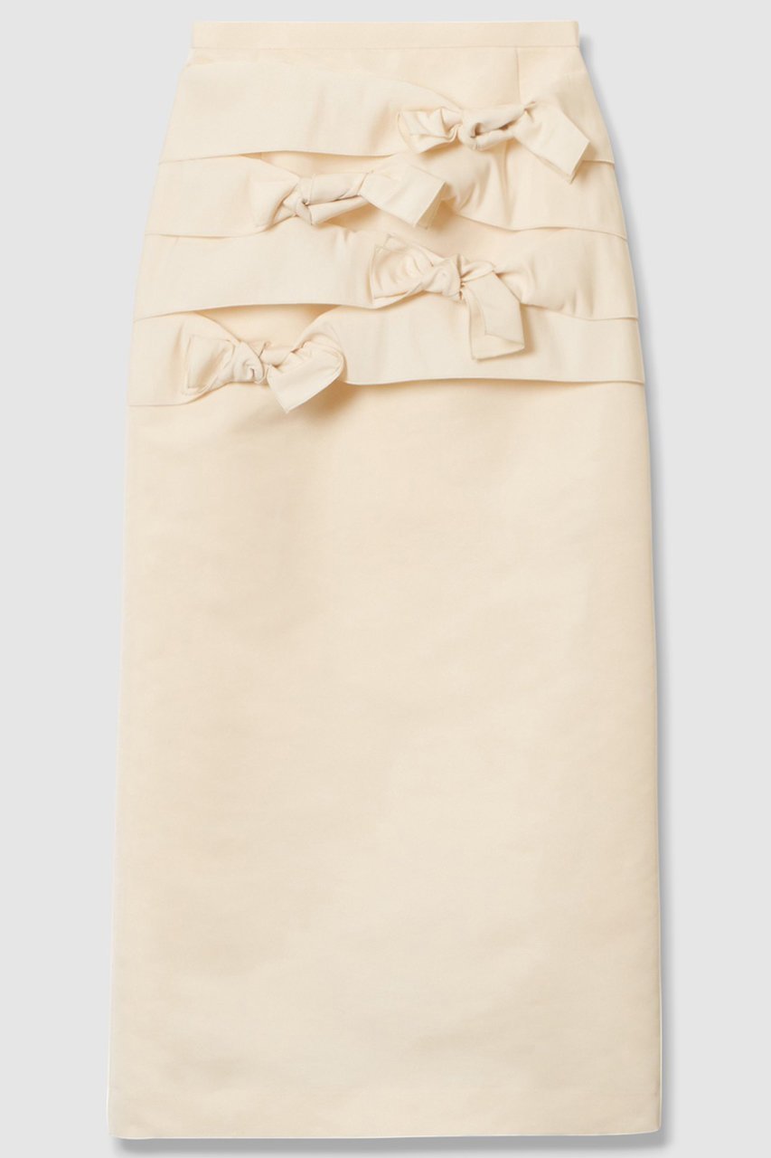 【アルアバイル/allureville】の【Loulou Willoughby】ランダムリボンタフタスカート 人気、トレンドファッション・服の通販 founy(ファニー) 　ファッション　Fashion　レディースファッション　Fashion for Women　スカート　Skirts　おすすめ　Recommended / Our Picks　グログラン　Grosgrain, Grosgrain Ribbon　シンプル　Simple, Minimal　セットアップ　Set-Up, Coordinated Outfit　タイトスカート　Pencil Skirt, Tight Skirt　フェミニン　Feminine, Girly　ランダム　Random, Irregular　リボン　Ribbon, Bow　 other-1|ID: prp329100004589628 ipo3291000000035931512