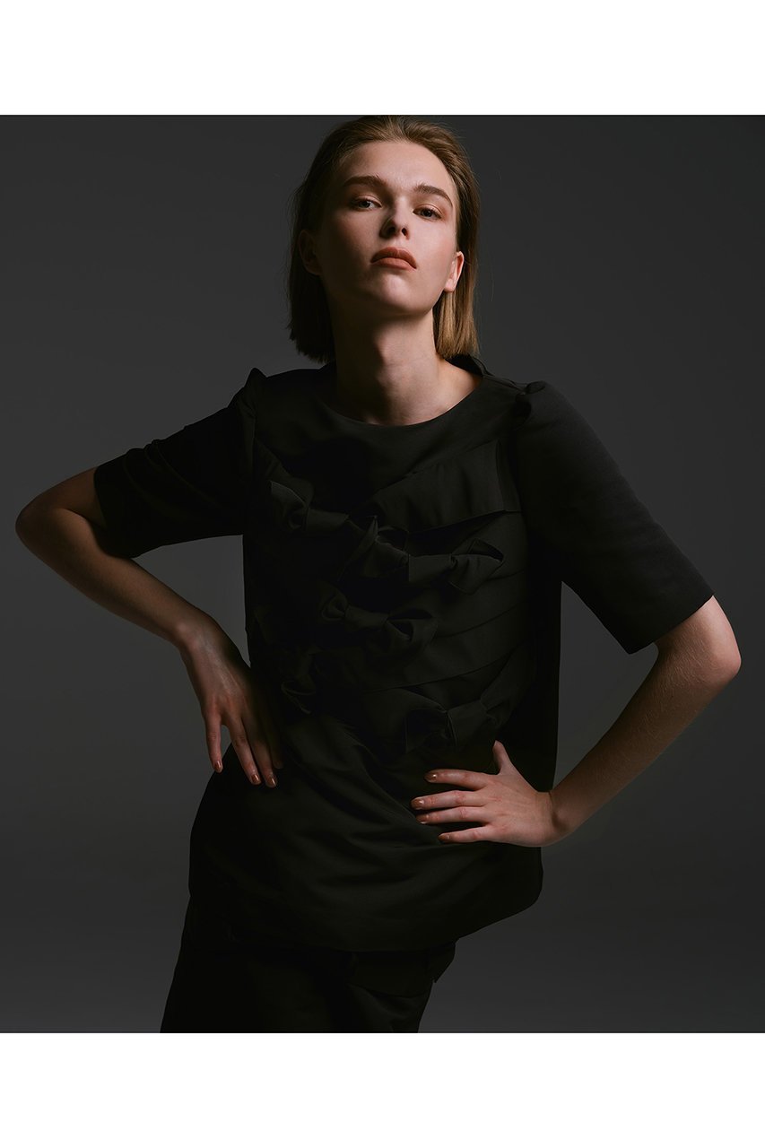 【アルアバイル/allureville】の【Loulou Willoughby】ランダムリボンタフタブラウス 人気、トレンドファッション・服の通販 founy(ファニー) 　ファッション　Fashion　レディースファッション　Fashion for Women　トップス・カットソー　Cut & Sew Tops　シャツ・ブラウス・オフィスカジュアル　Elegant Blouses & Button-Ups　おすすめ　Recommended / Our Picks　ギャザー　Gathered, Ruffled　グログラン　Grosgrain, Grosgrain Ribbon　ショート　Short, Short Length　スリーブ　Sleeve, Long Sleeve / Short Sleeve　ランダム　Random, Irregular　リボン　Ribbon, Bow　エレガント 上品　Elegant　other-6|ID: prp329100004589629 ipo3291000000035472978