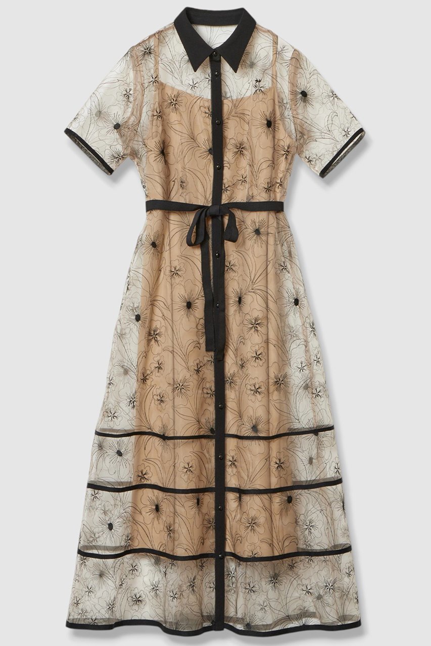【アルアバイル/allureville】の【Loulou Willoughby】オーガンジーフラワー刺繍ワンピース 人気、トレンドファッション・服の通販 founy(ファニー) 　ファッション　Fashion　レディースファッション　Ladies' Fashion Online　ワンピース　Dress　チュニック　Tunic　オーガンジー　Organdy　グラデーション　Gradation　チュニック　Tunic　ヌーディ　Nudie　フラワー　Flower　ロング　Long　NEW・新作・新着・新入荷　New Arrivals　 other-1|ID: prp329100004589630 ipo3291000000032562651
