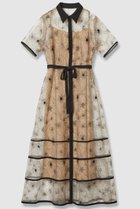 【アルアバイル/allureville】の【Loulou Willoughby】オーガンジーフラワー刺繍ワンピース ベージュ|ID: prp329100004589630 ipo3291000000032562652